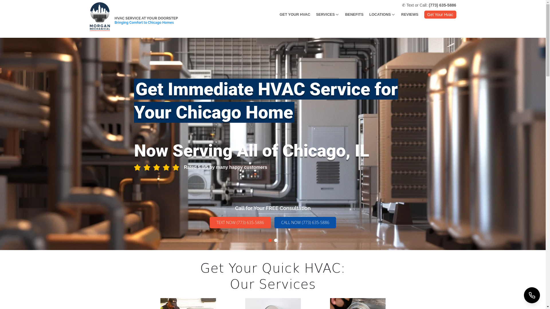 website screenshot of https://morganmechanicalhvac.com/