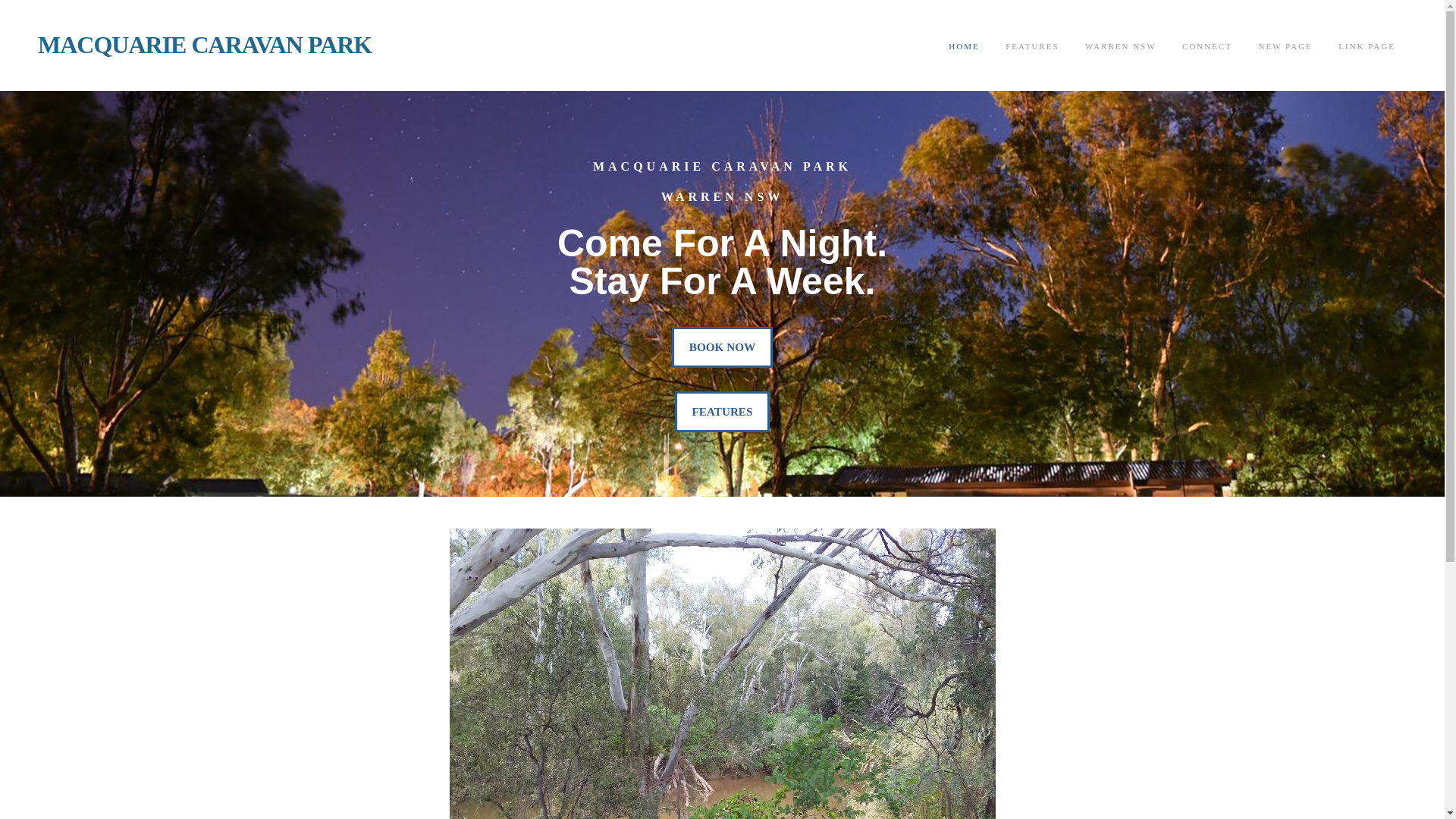 website screenshot of https://macquariecaravanpark.com.au/