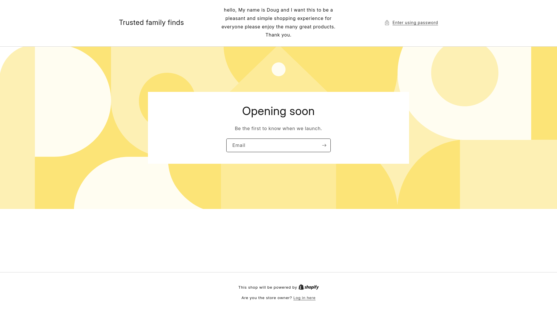 website screenshot of https://trustedfamilyfinds.com/