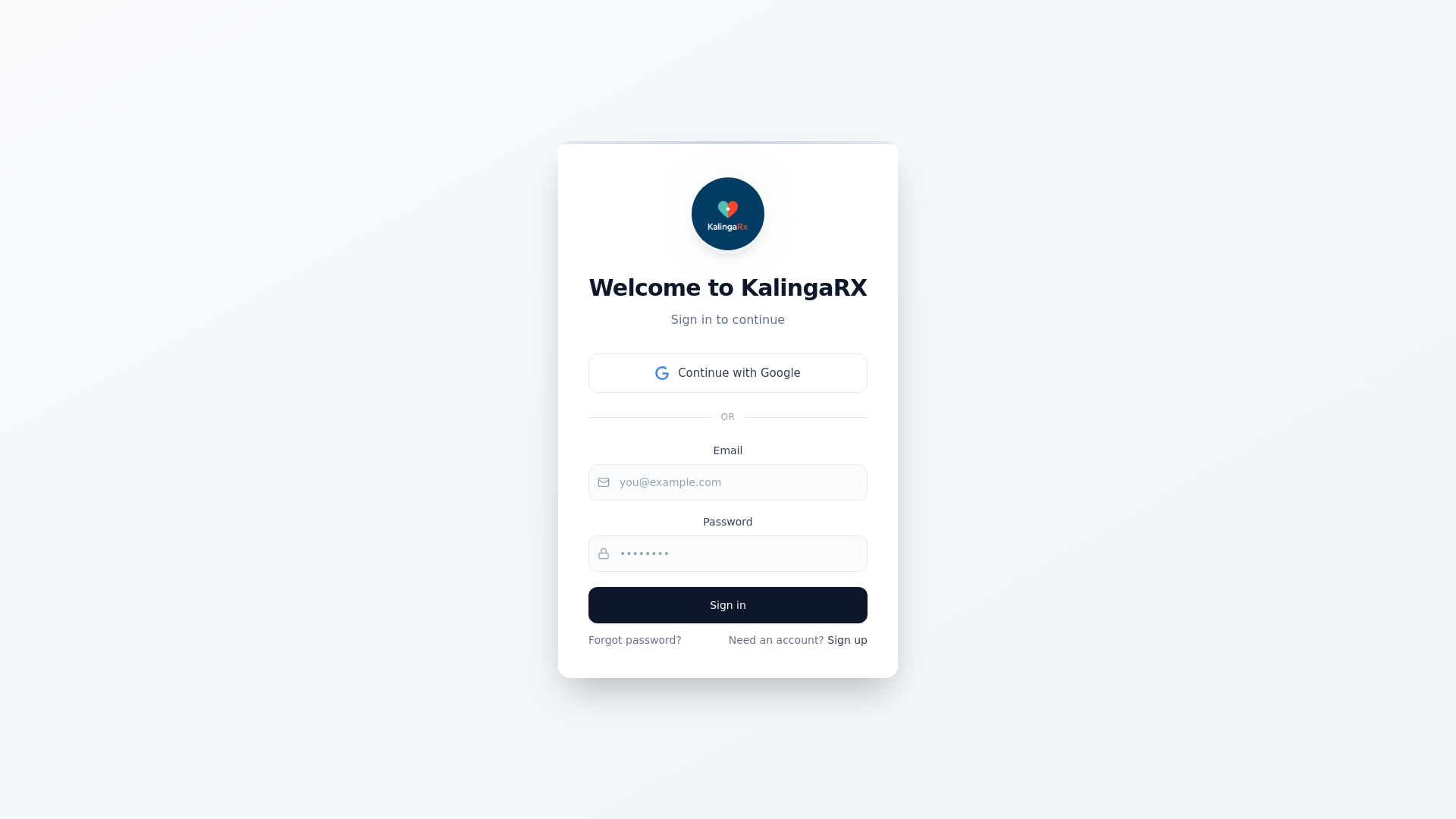 website screenshot of https://kalingarx.com/