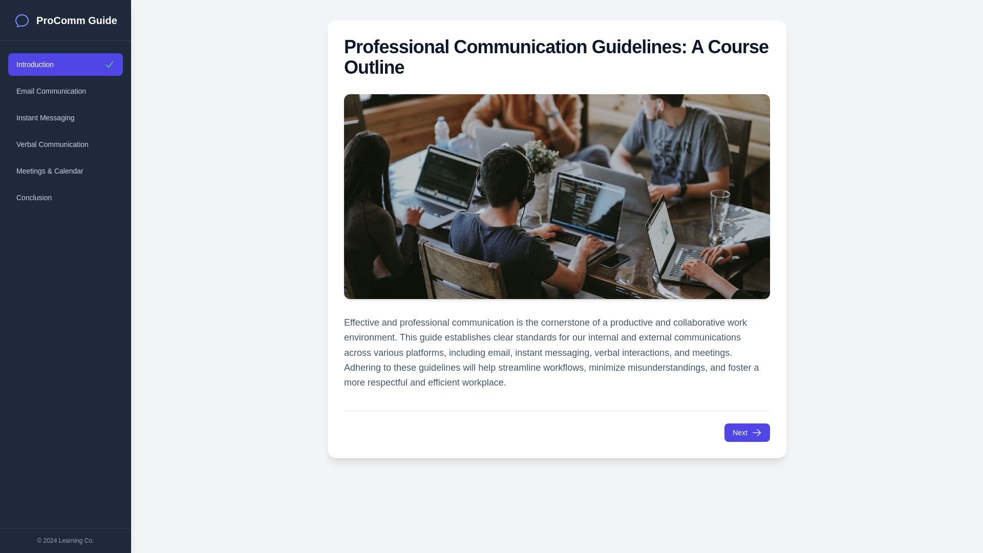 website screenshot of https://professional-communication-quiz.pages.dev/