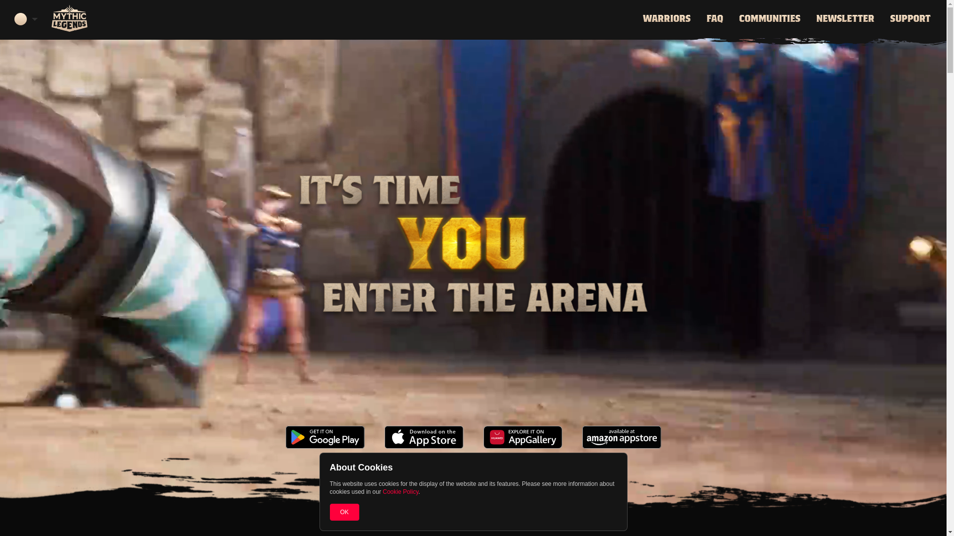 website screenshot of https://mythic-legends.pages.dev/