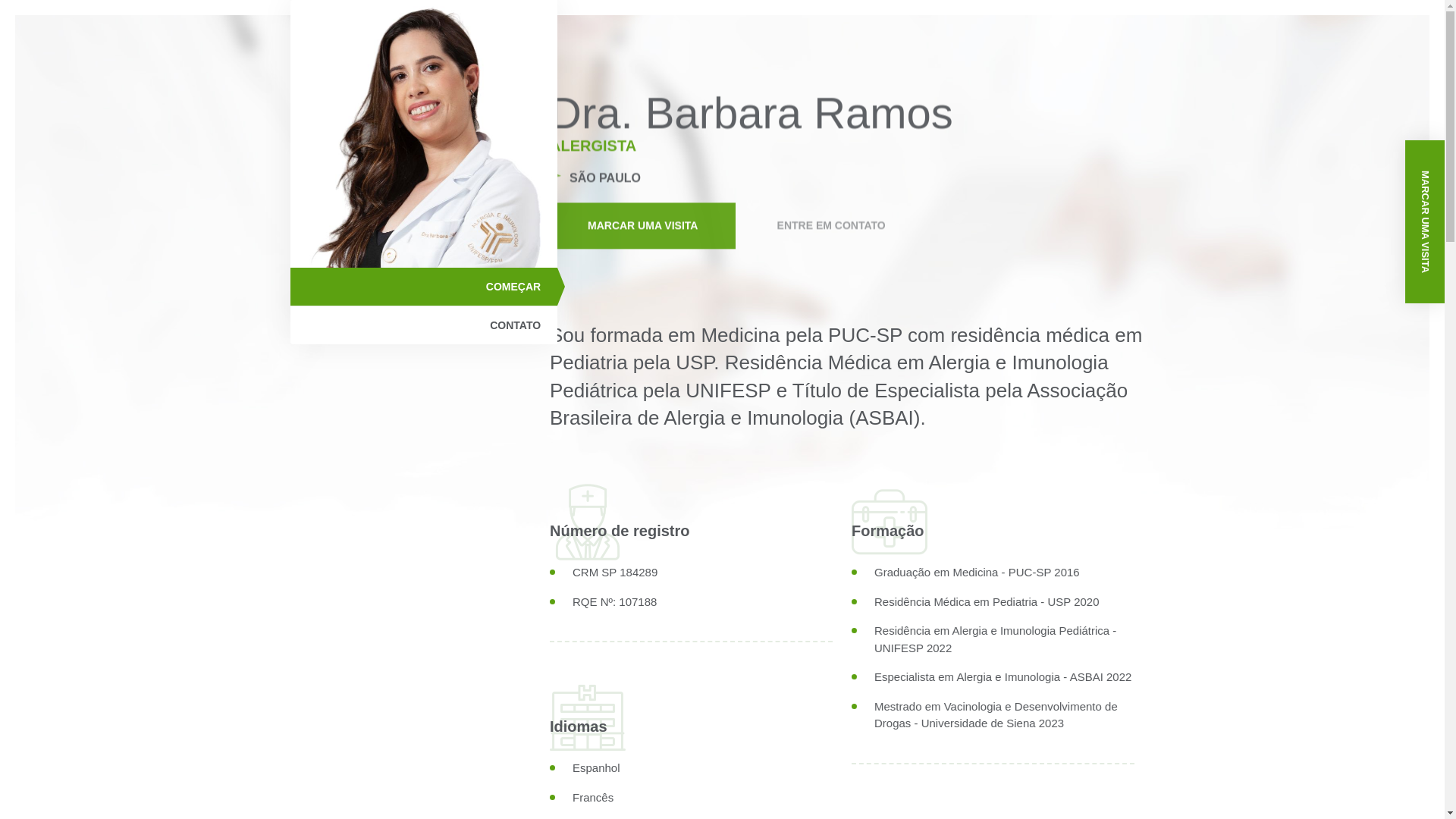 website screenshot of https://drabarbaraalergista.com/