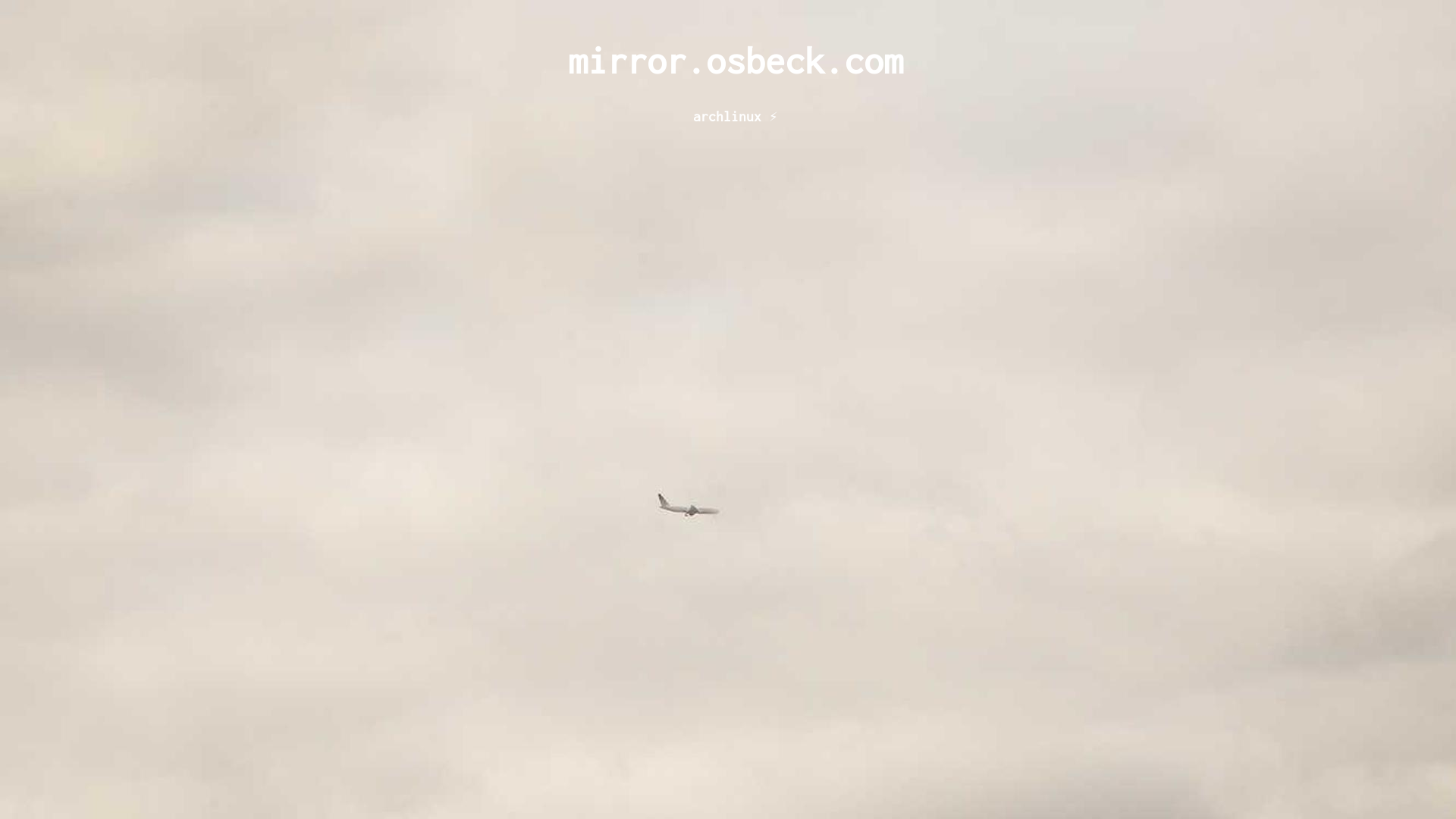 website screenshot of https://mirror.osbeck.com/