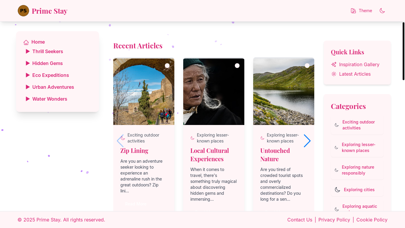website screenshot of https://primevacationpro.live/