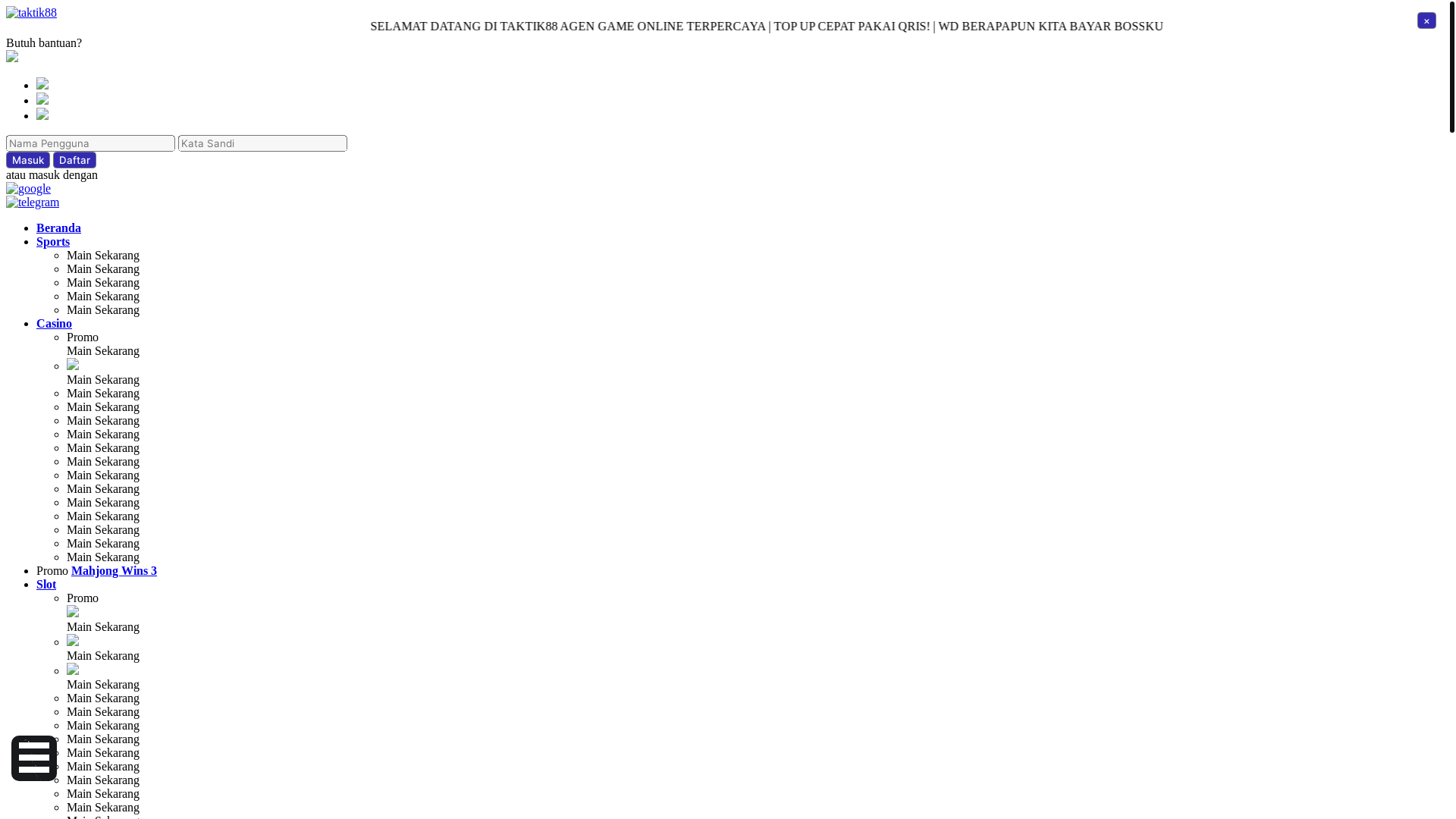 website screenshot of https://taktik88jp.my/
