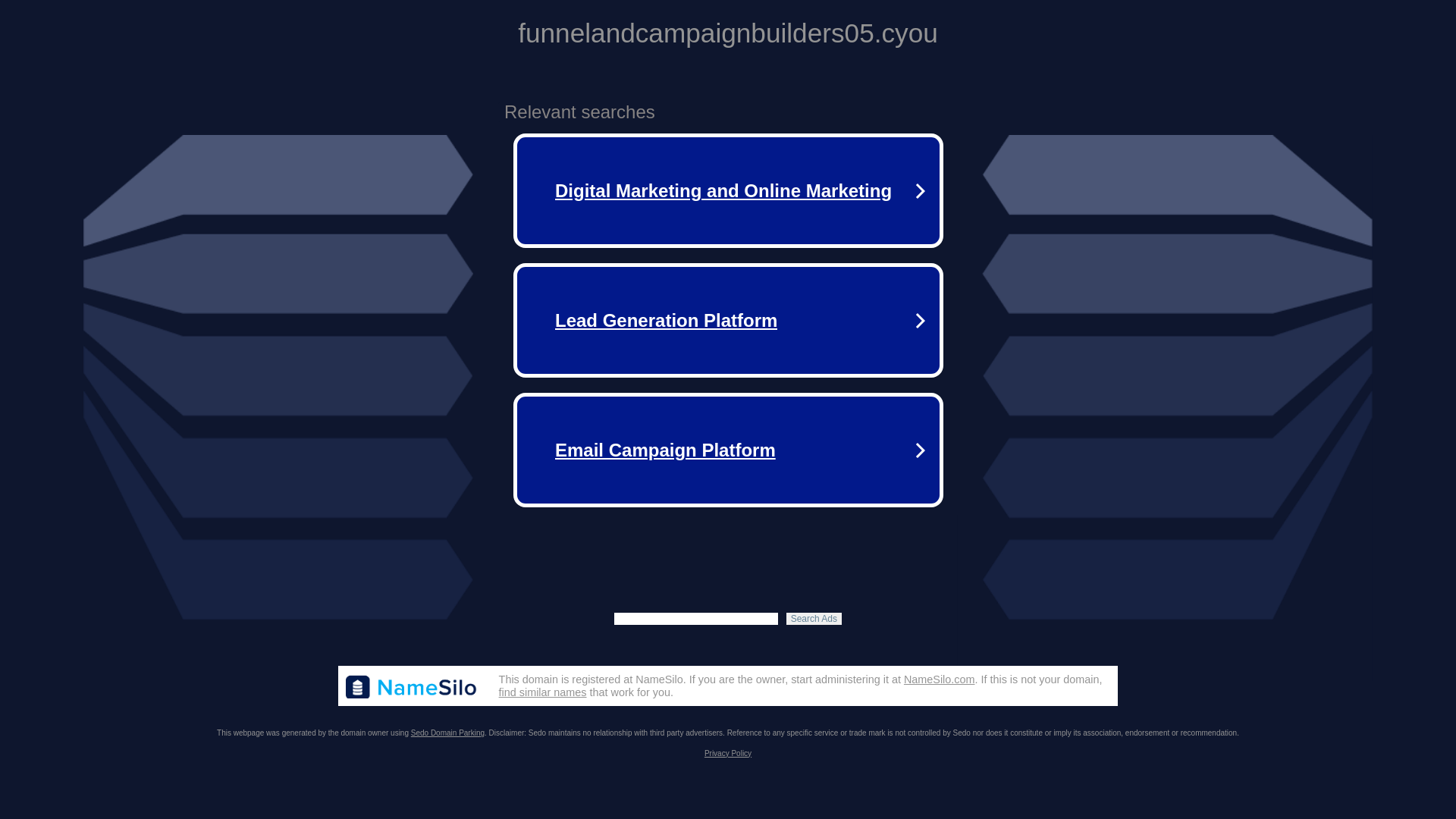 website screenshot of https://funnelandcampaignbuilders05.cyou/