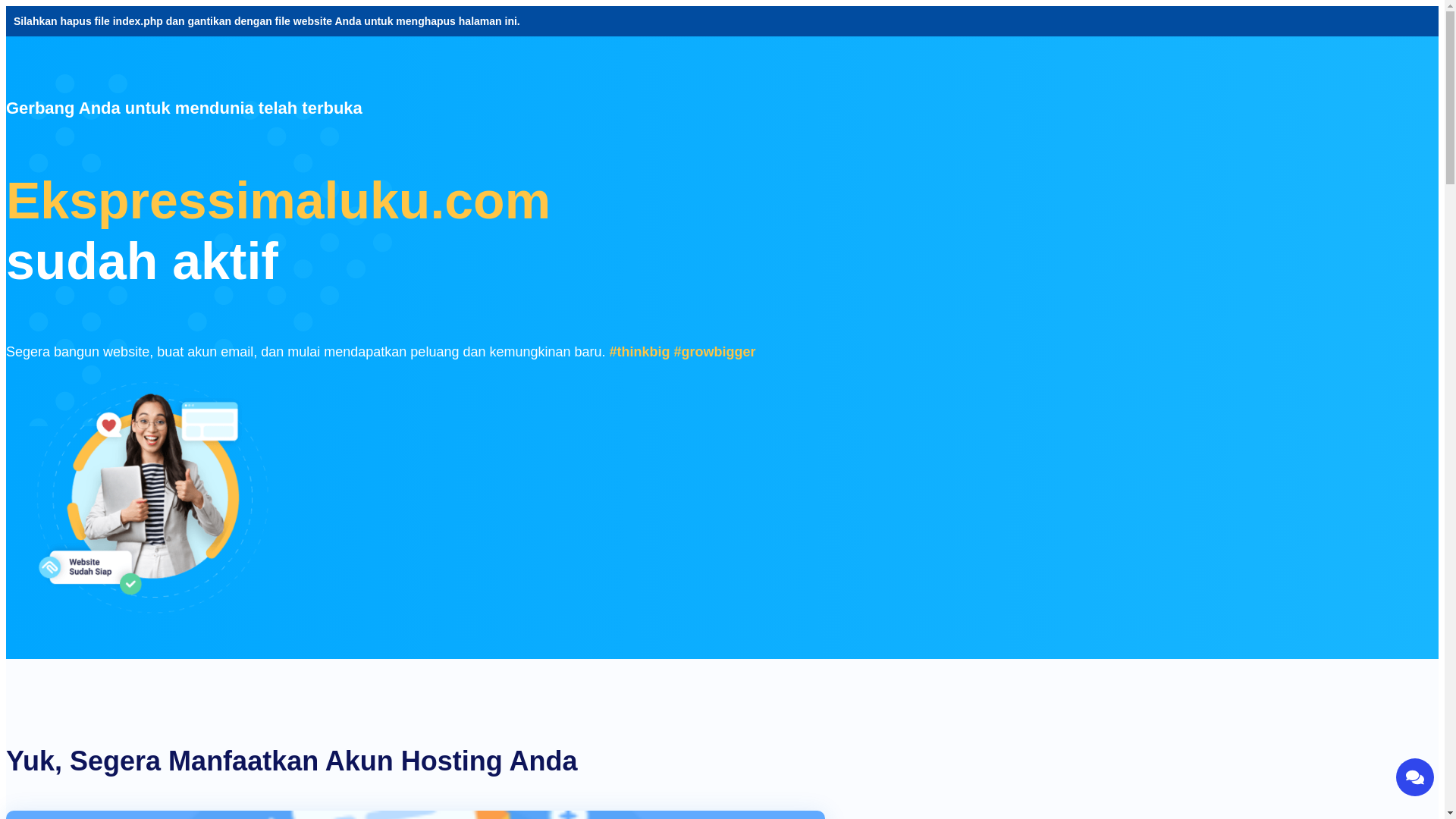website screenshot of https://ekspressimaluku.com/