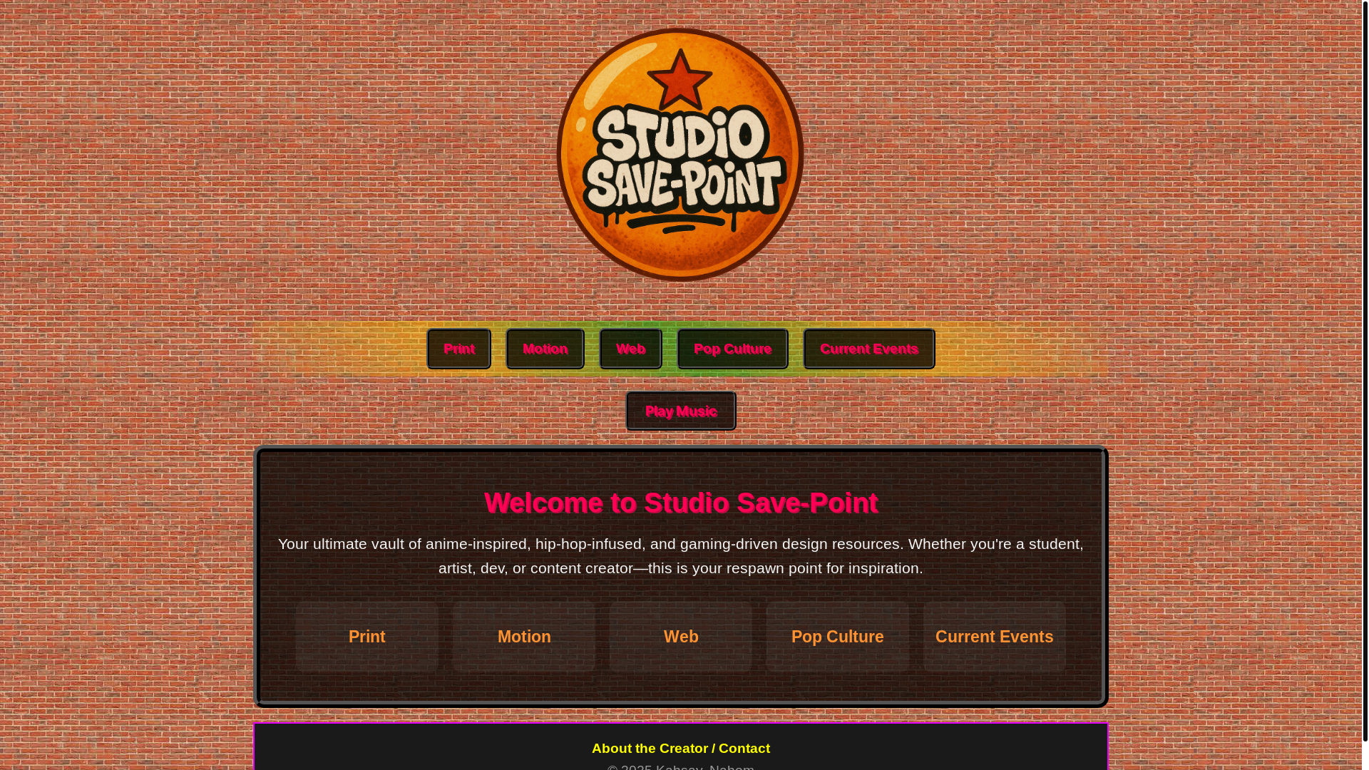 website screenshot of https://studiosavepoint.com/