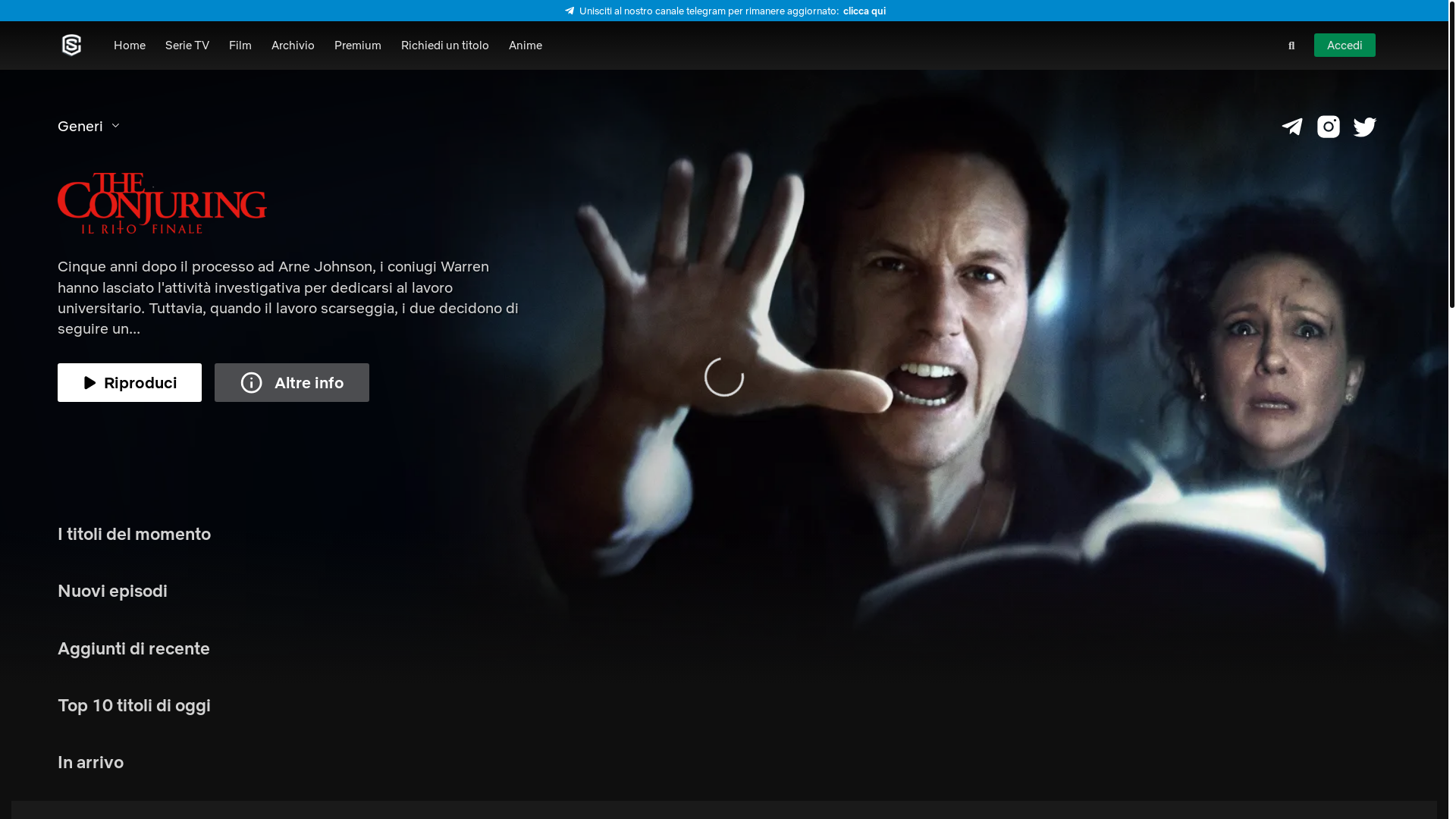 website screenshot of https://streaming-community.news/
