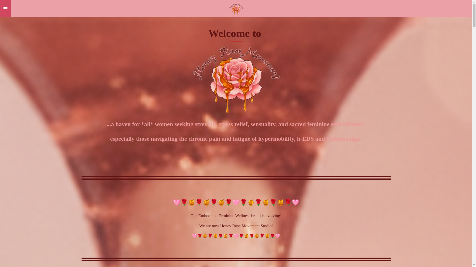 website screenshot of https://honeyrosemvmt.com/