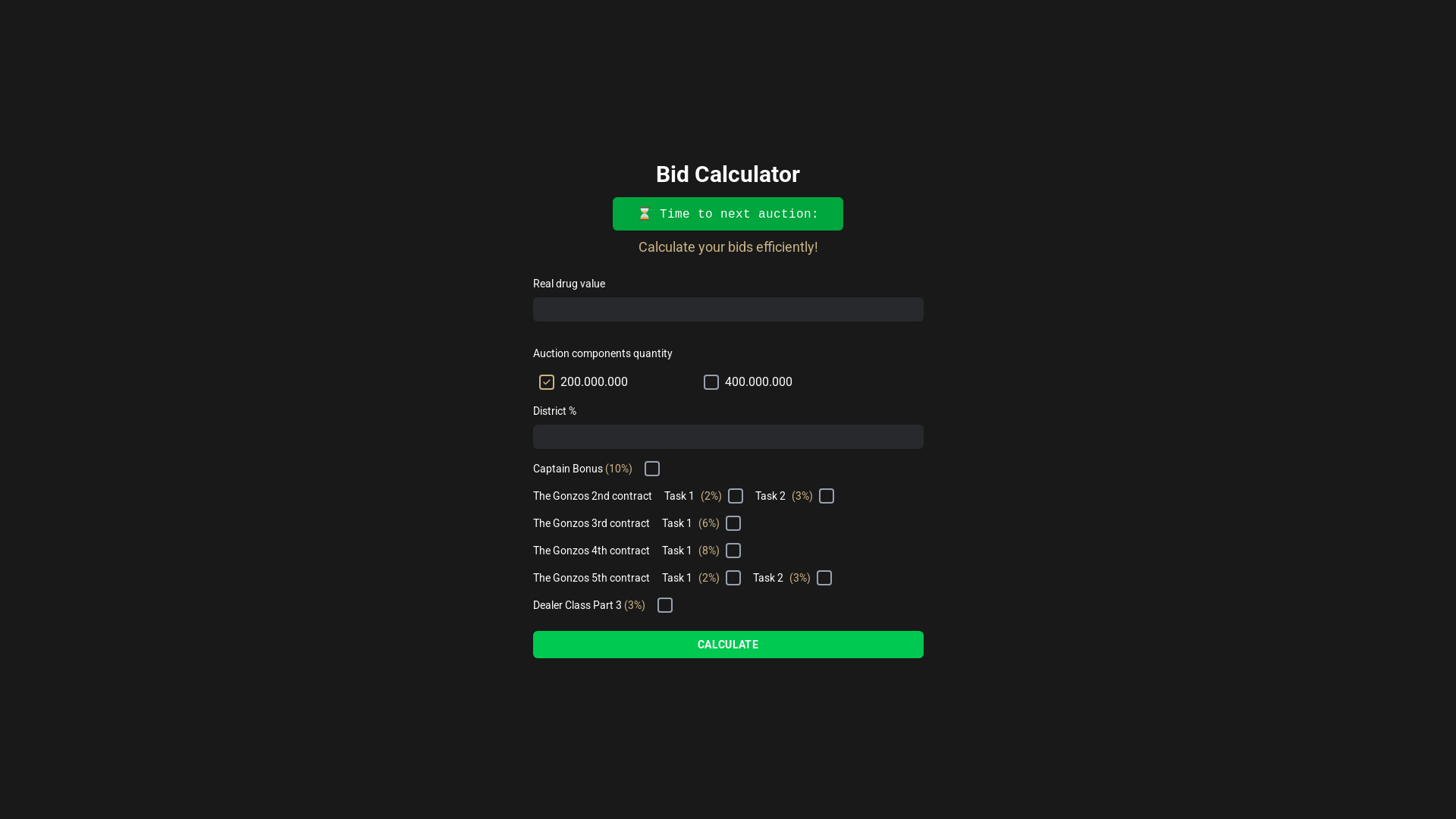 website screenshot of https://tc-tools.online/