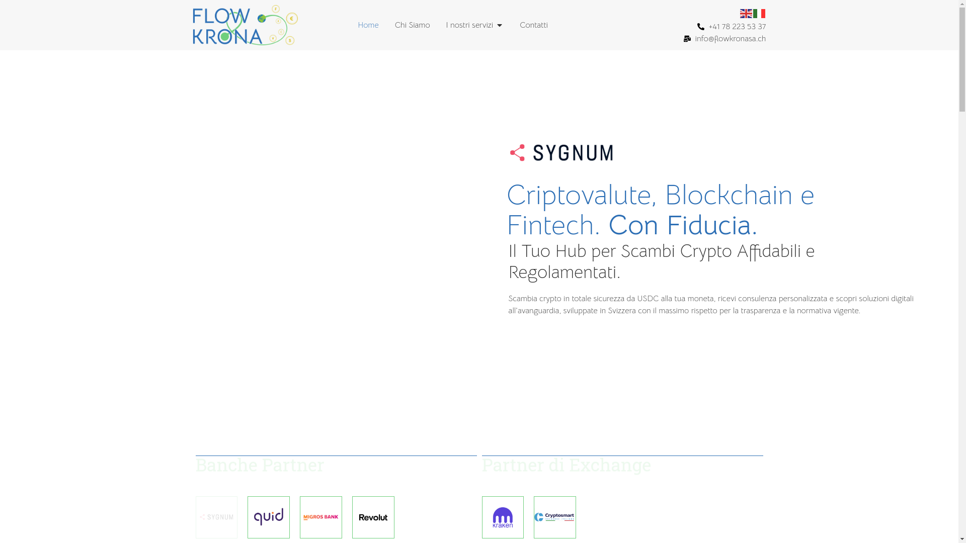 website screenshot of https://flowkronasa.ch/