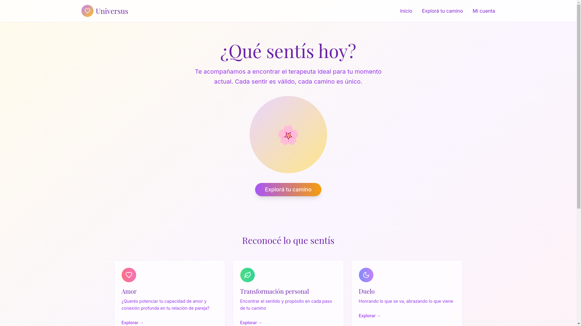 website screenshot of https://miuniversus.com/