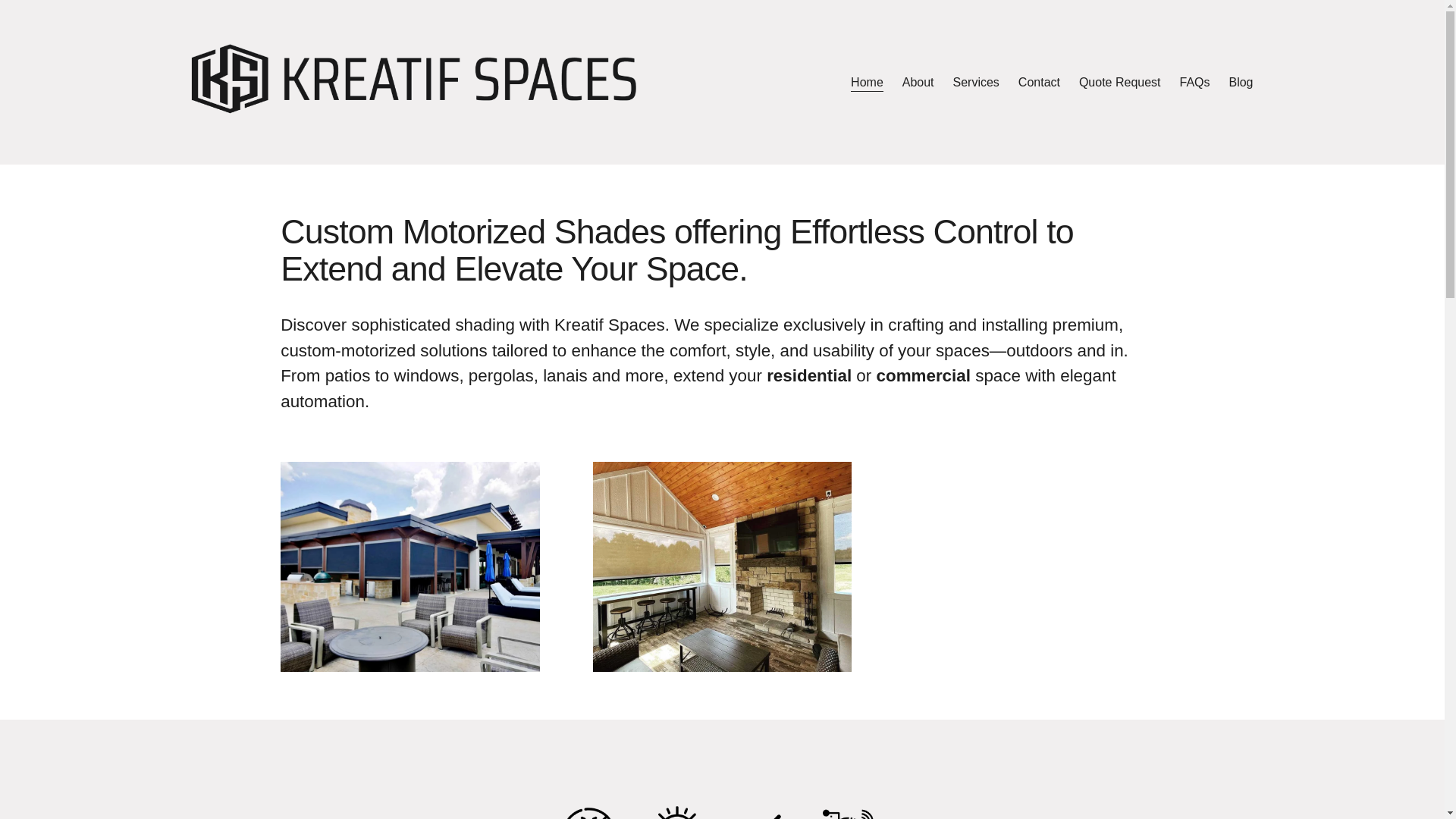 website screenshot of https://motorizedshadeschattanooga.com/