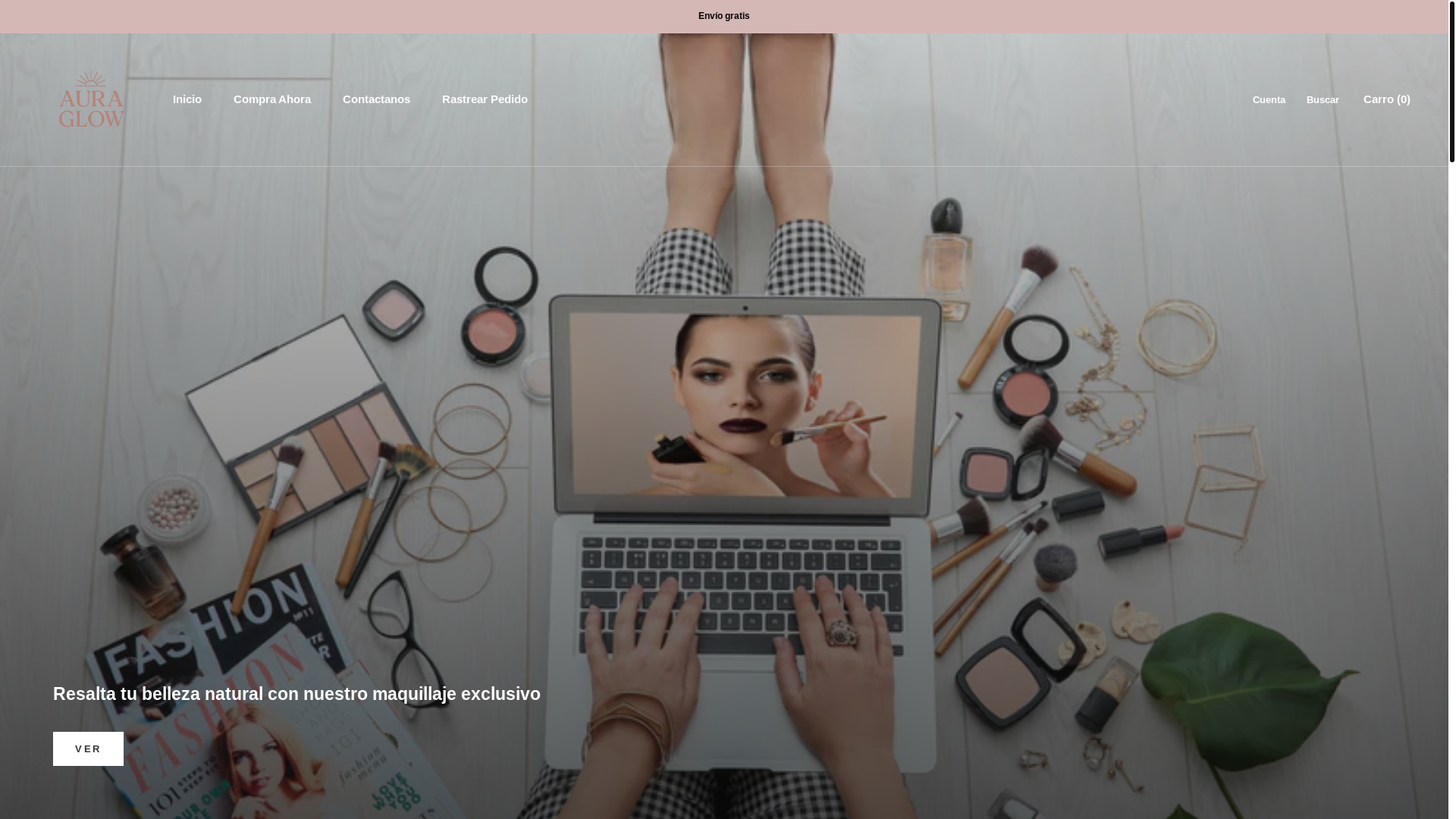 website screenshot of https://esteticaconaura.com/