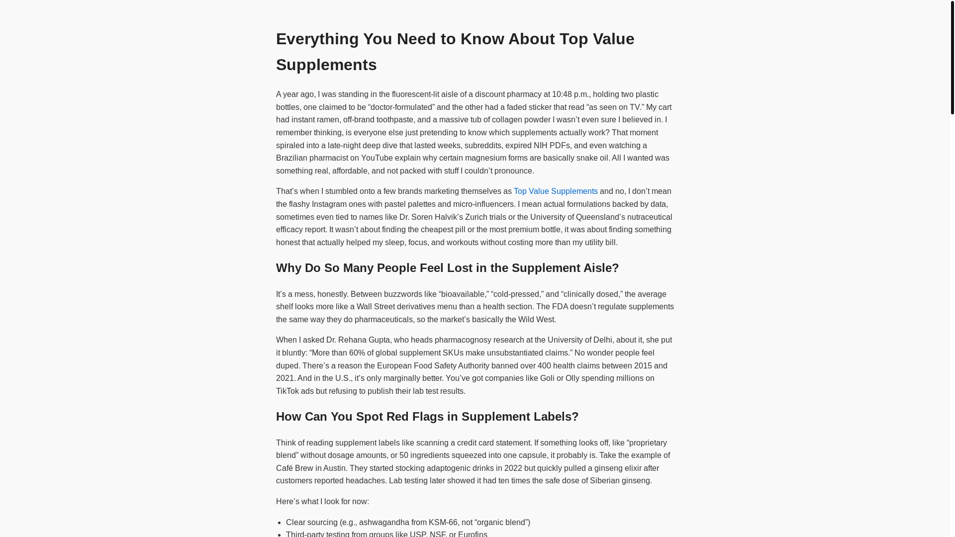 website screenshot of https://top-value-supplements.pages.dev/