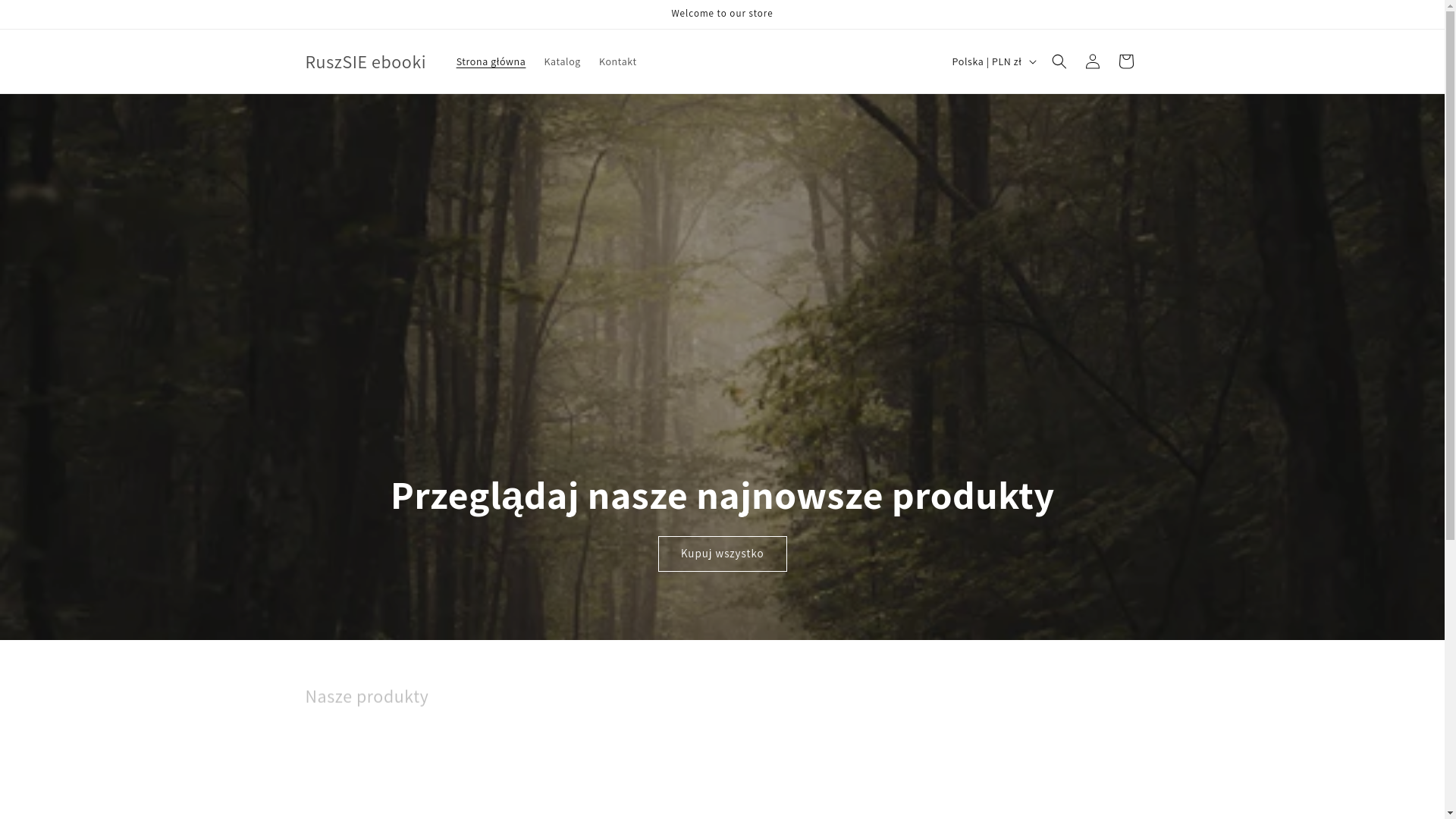 website screenshot of https://ruszsieebooki.store/