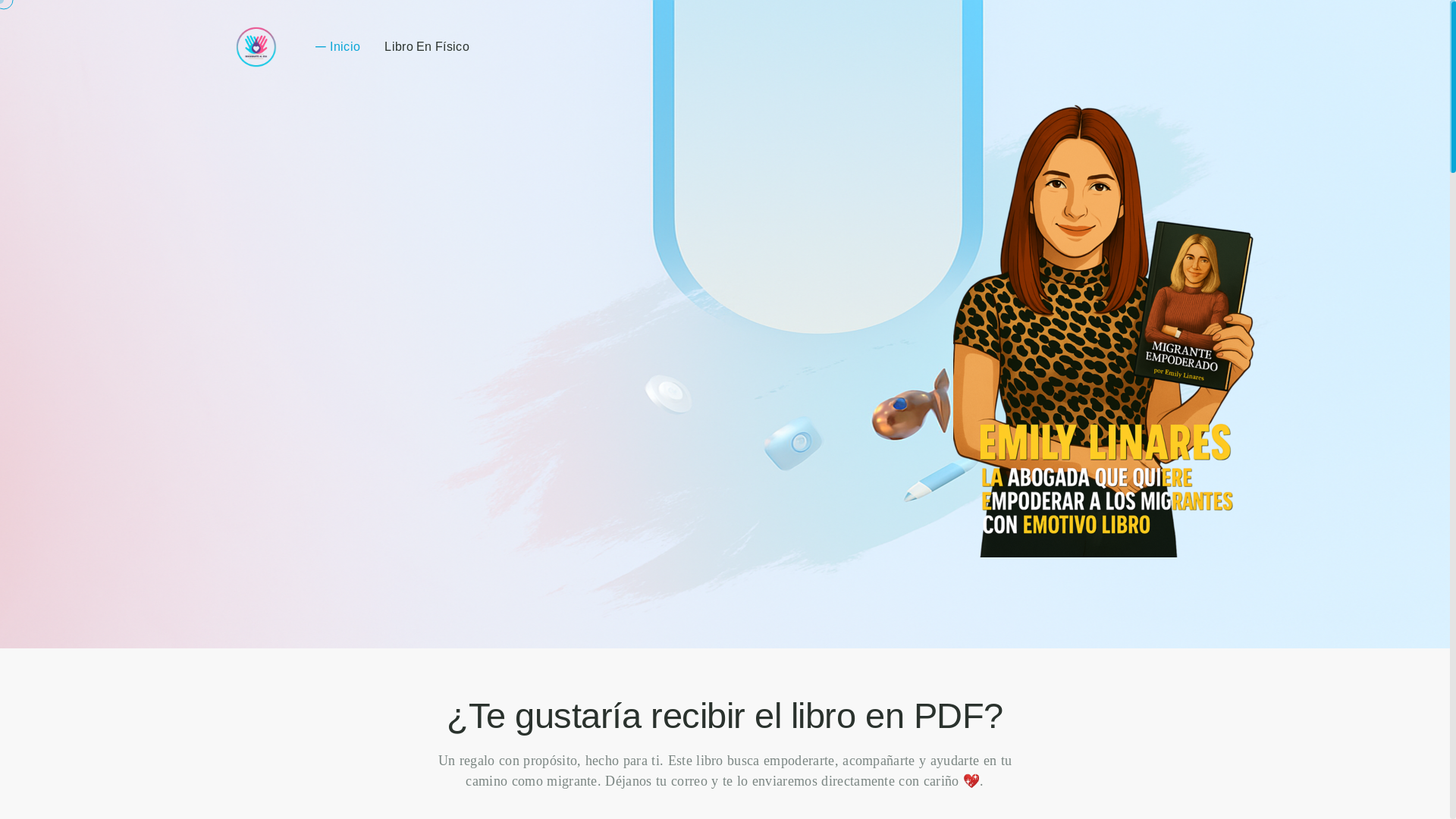 website screenshot of https://inmigrantealdia.es/