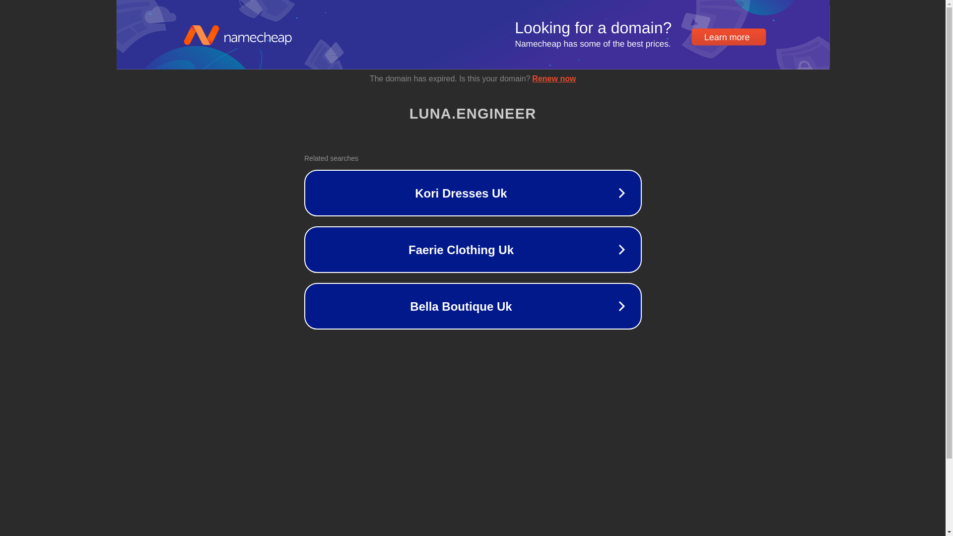 website screenshot of https://dev.luna.engineer