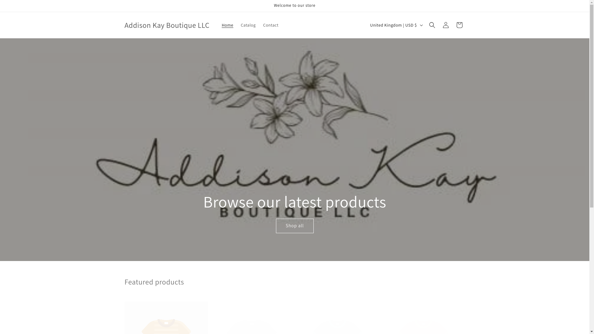 website screenshot of https://addisonkayboutiquellc.com/