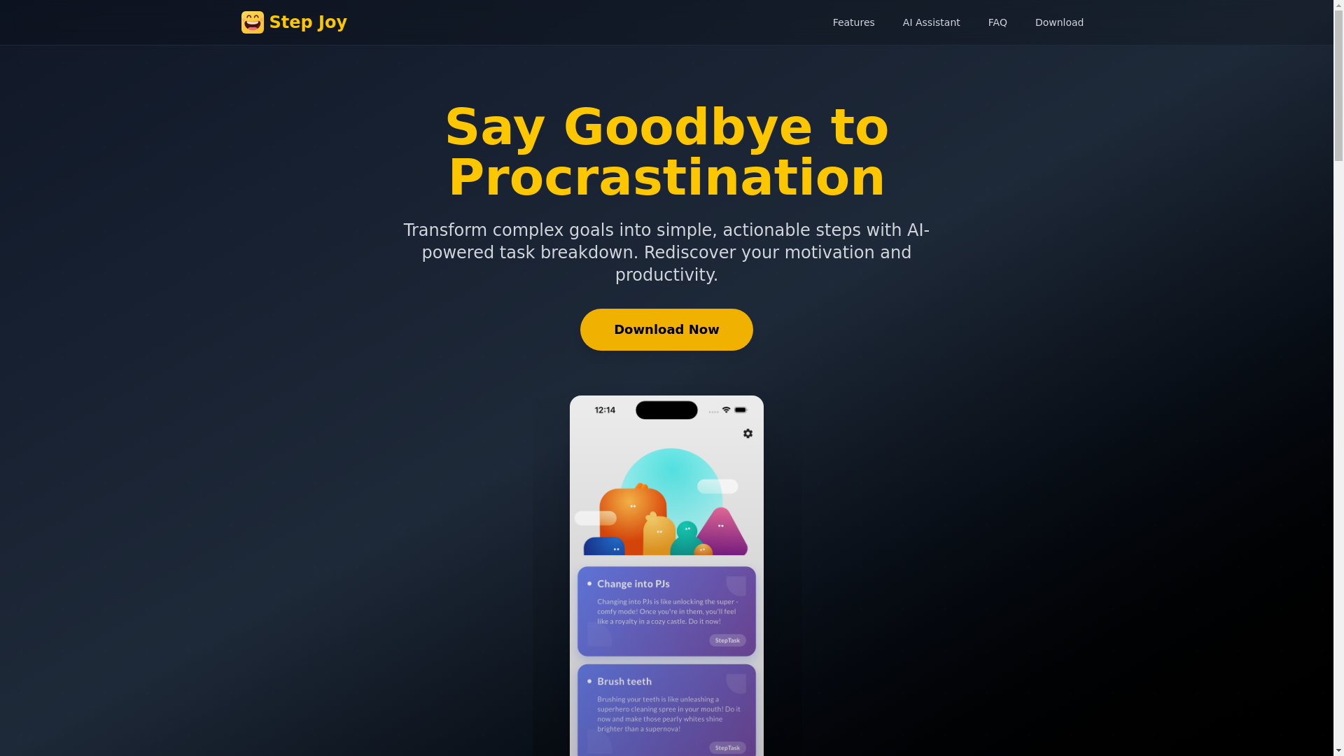website screenshot of https://stepjoyweb.pages.dev/