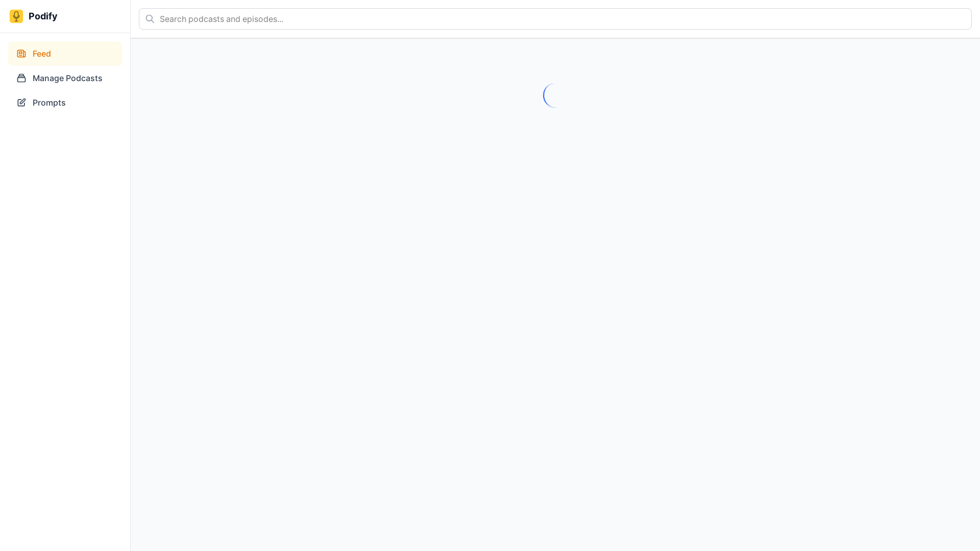 website screenshot of https://podify.pages.dev/