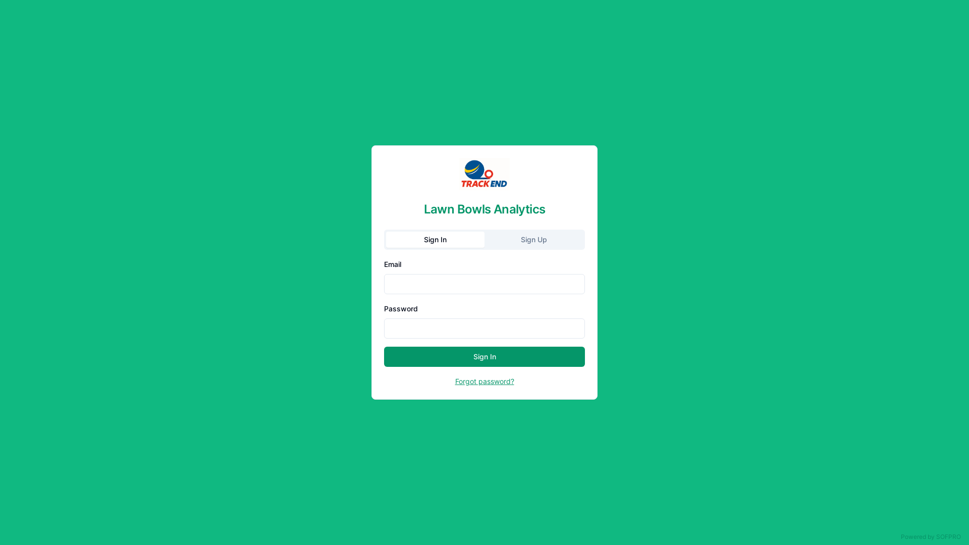 website screenshot of https://track-end.com/