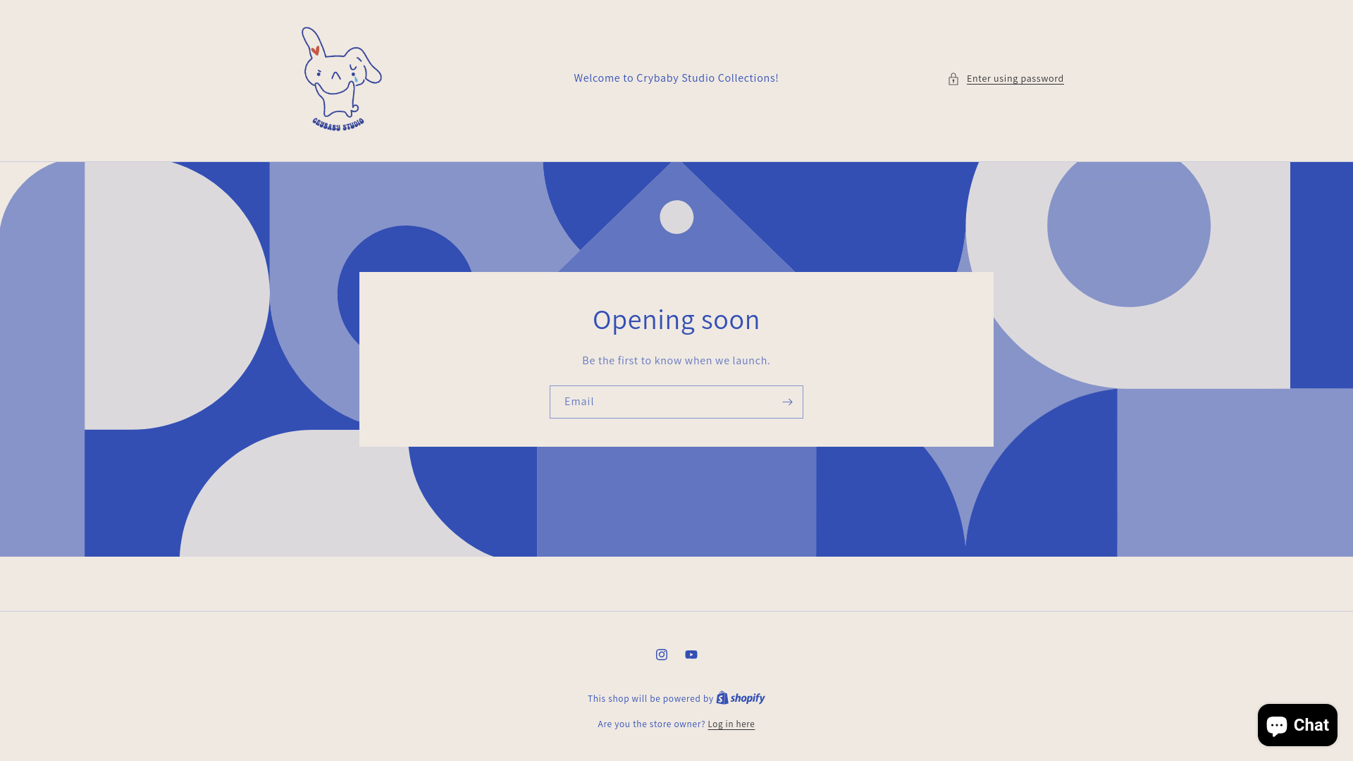 website screenshot of https://crybabyceramicstudio.com/