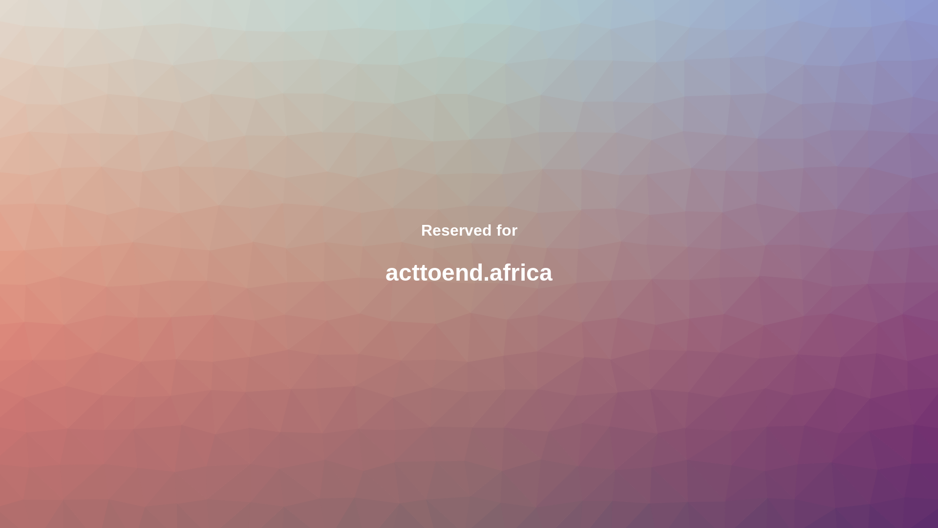 website screenshot of https://acttoend.africa/
