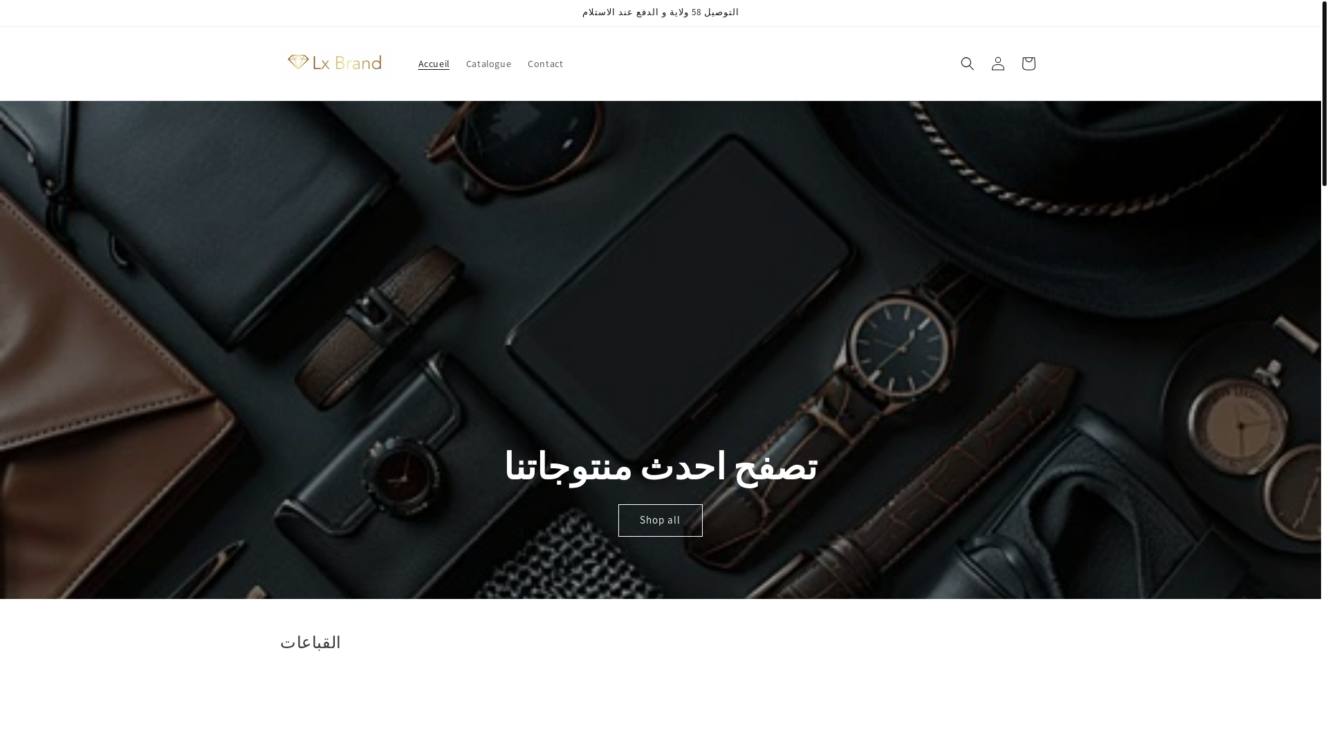 website screenshot of https://lxbrand.store/