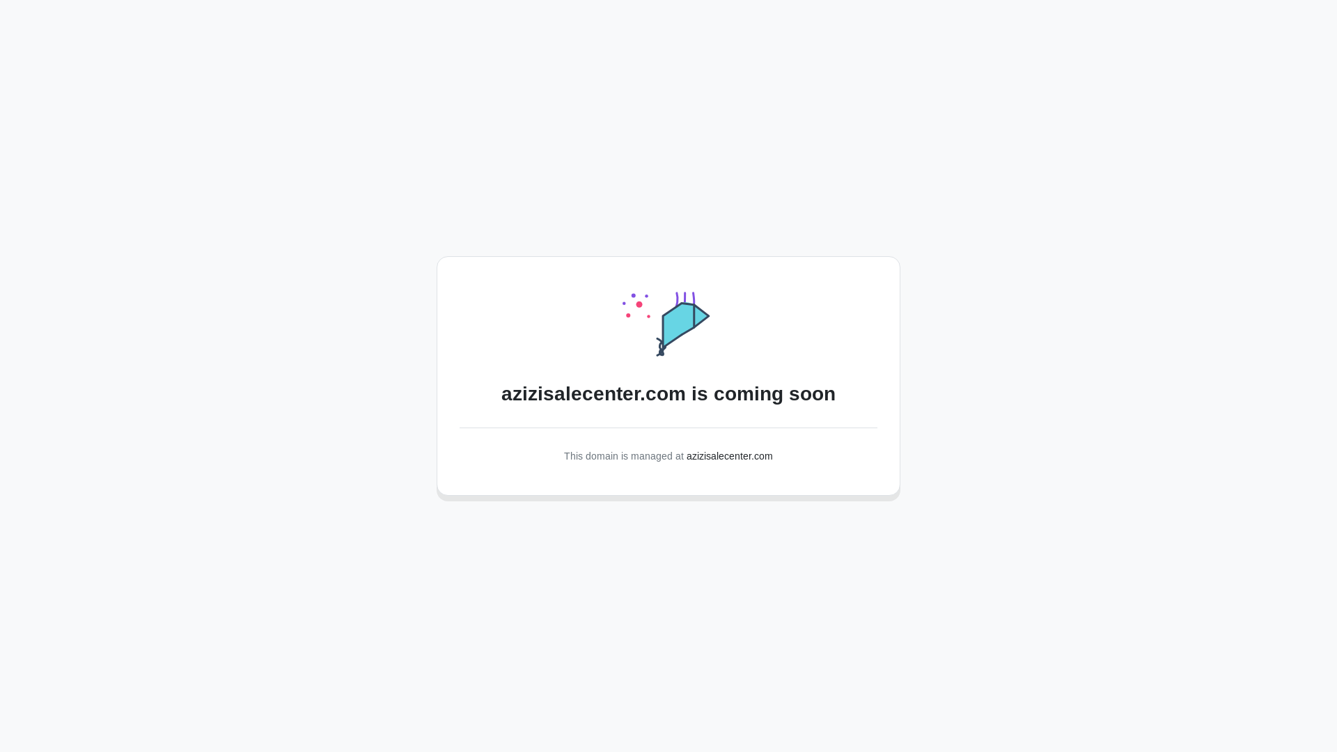 website screenshot of https://azizisalecenter.com/