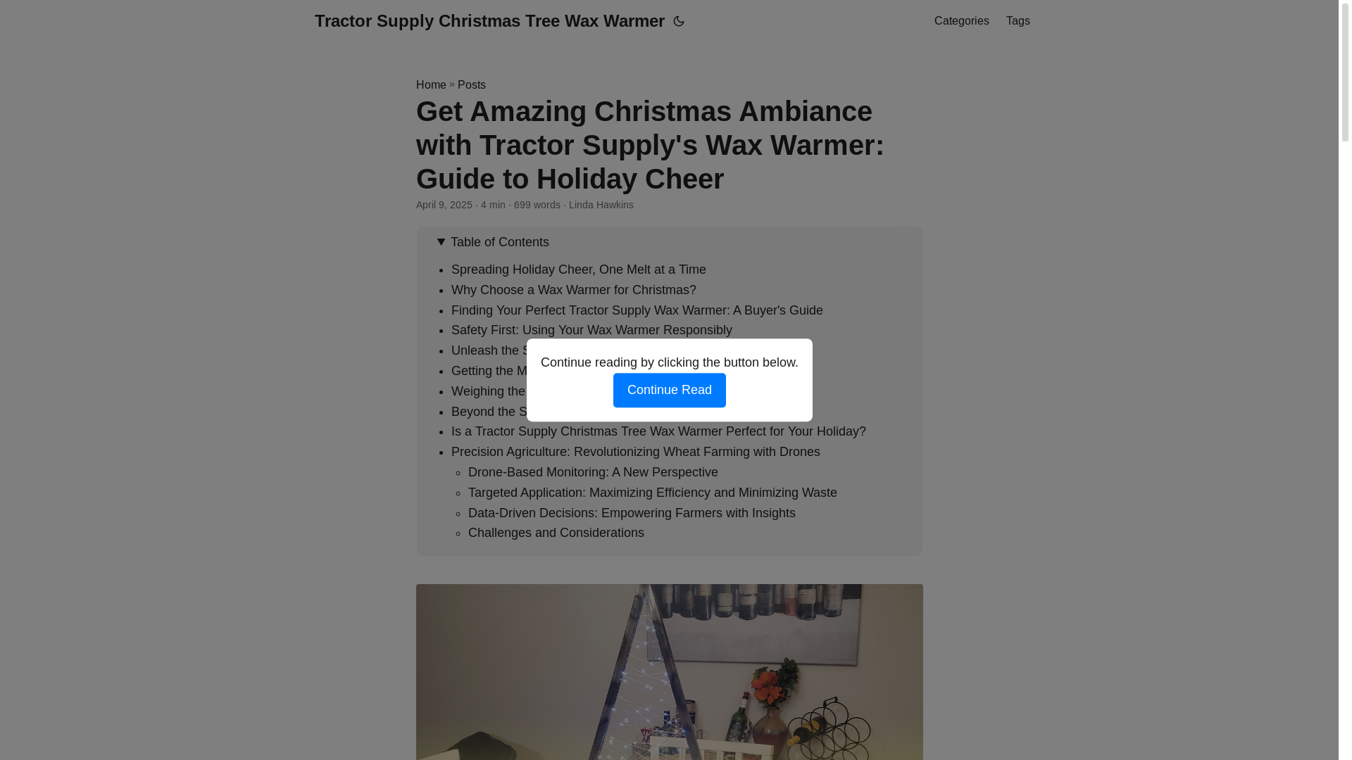 website screenshot of https://tractor-supply-christmas-tree-wax-warmer.pages.dev/