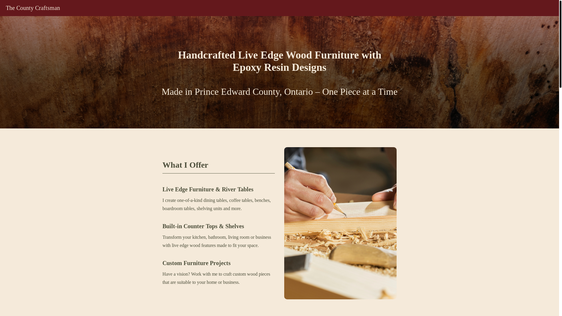 website screenshot of https://countyliveedge.ca/