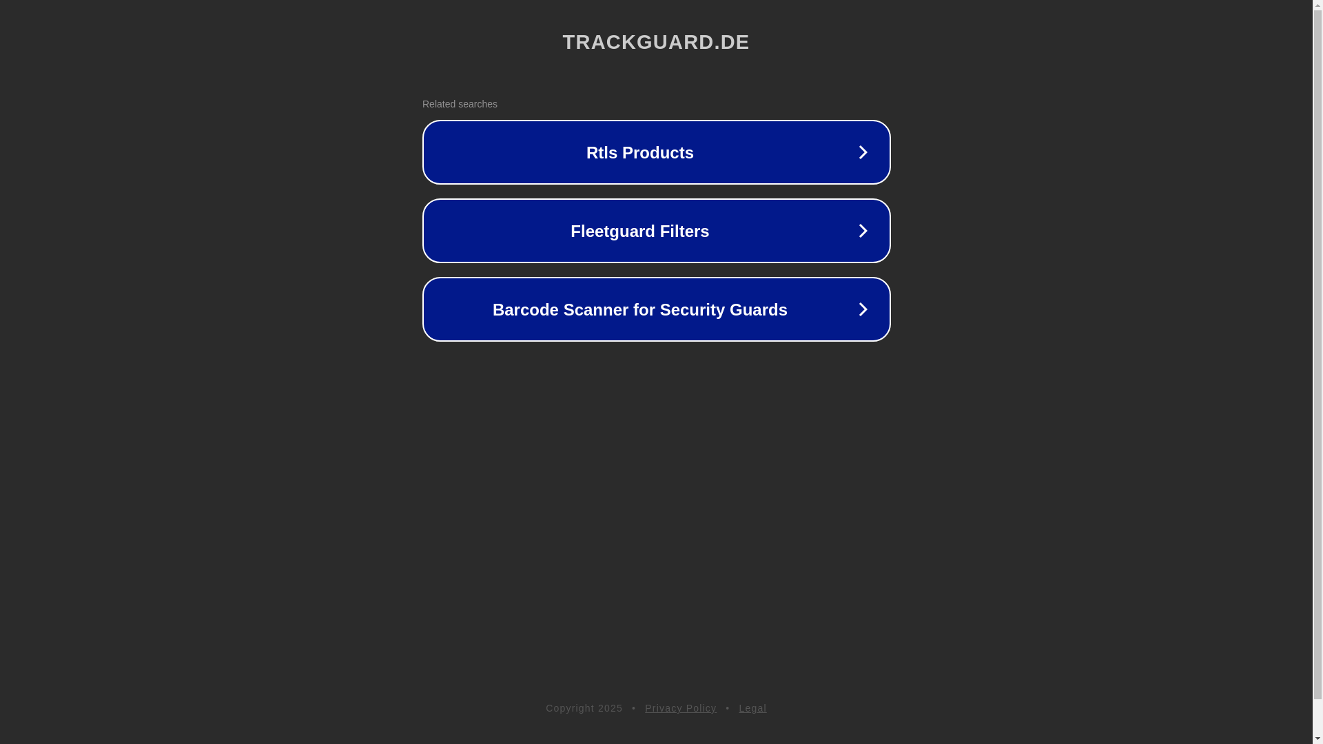 website screenshot of https://trackguard.de/