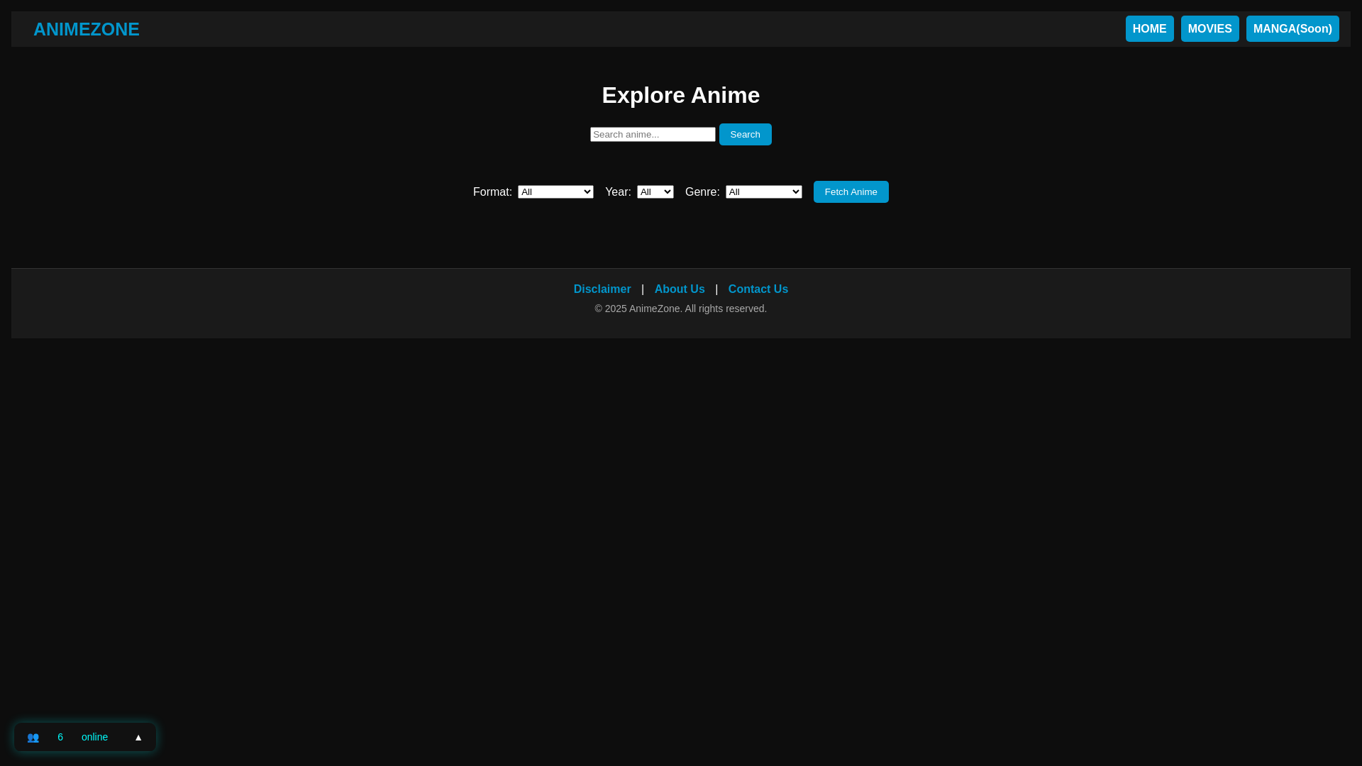 website screenshot of https://animetriks.pages.dev/
