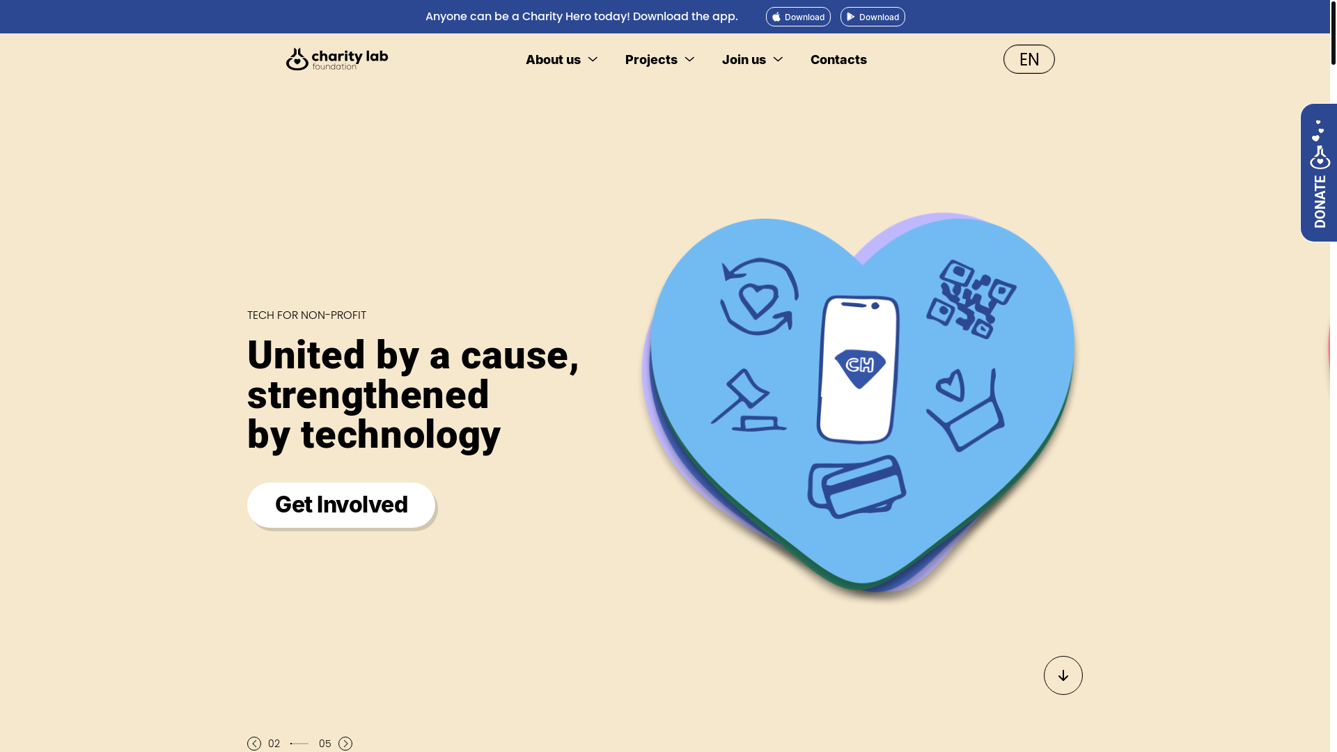 website screenshot of https://site-charitylab-github.pages.dev/