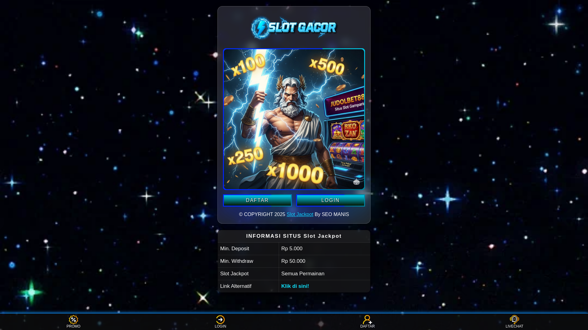 website screenshot of https://malam-ini.pages.dev/