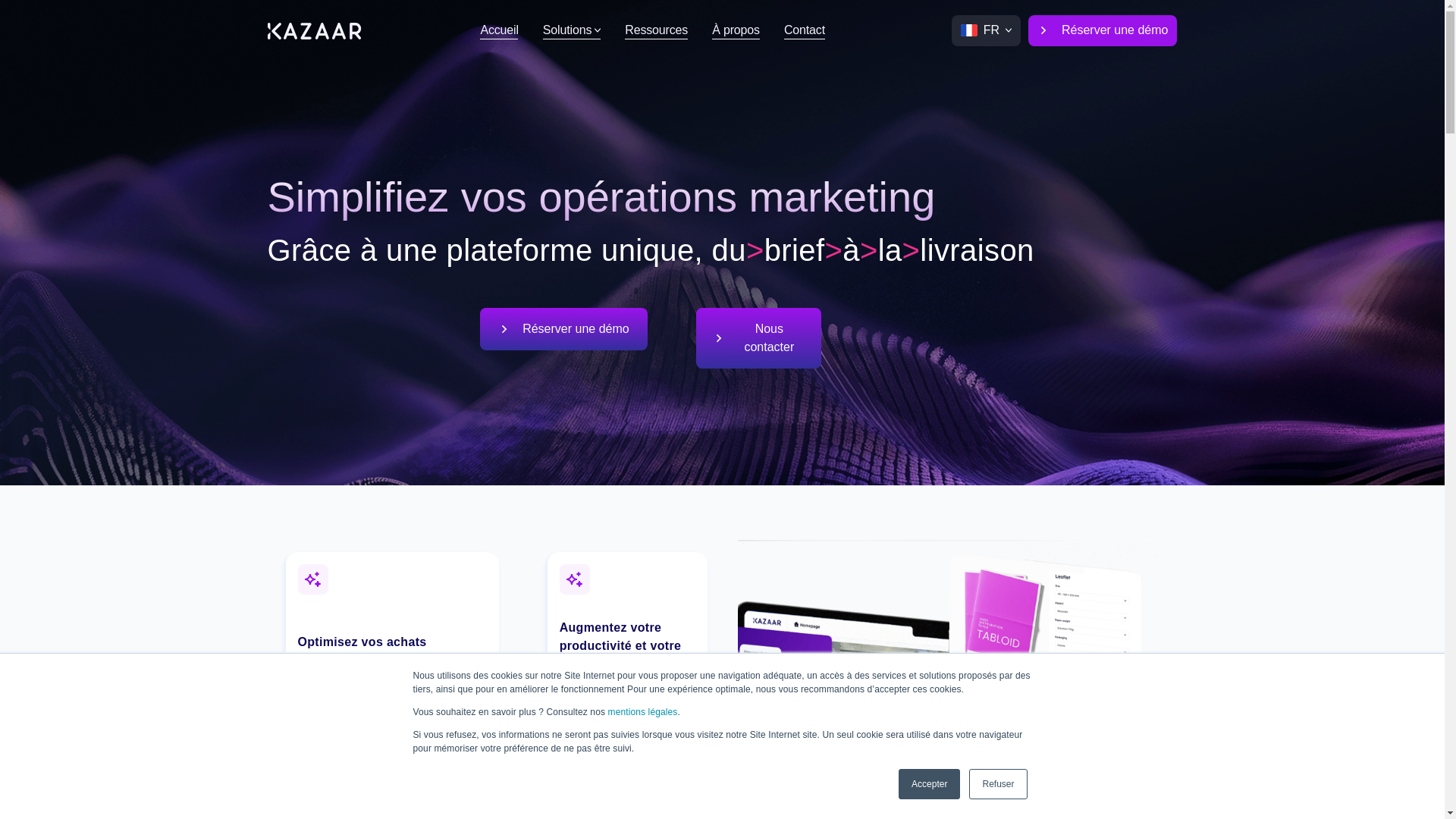 website screenshot of https://trykazaar.com/