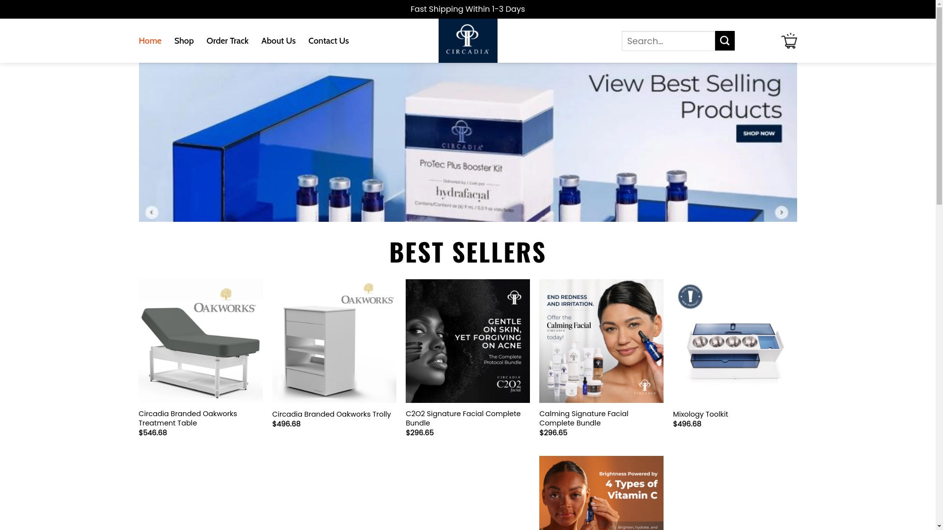 website screenshot of https://holacircadia.shop/