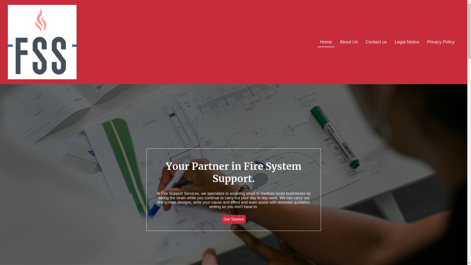 website screenshot of https://firesupportservices.co.uk/
