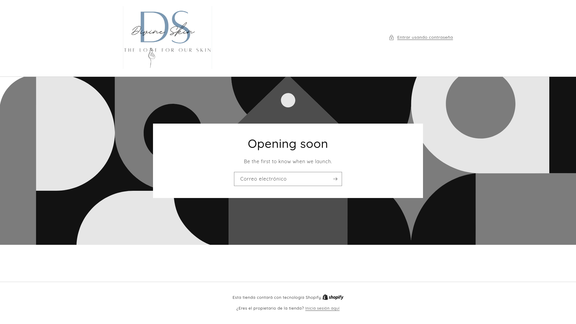 website screenshot of https://divineskine.com/