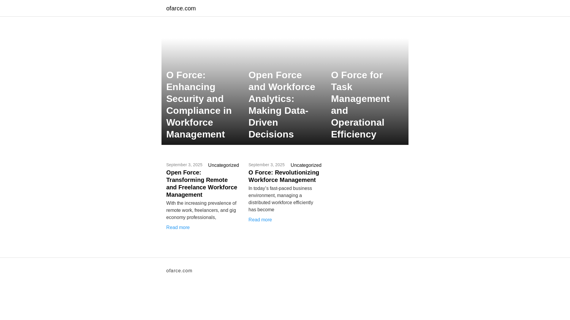 website screenshot of https://ofarce.com/