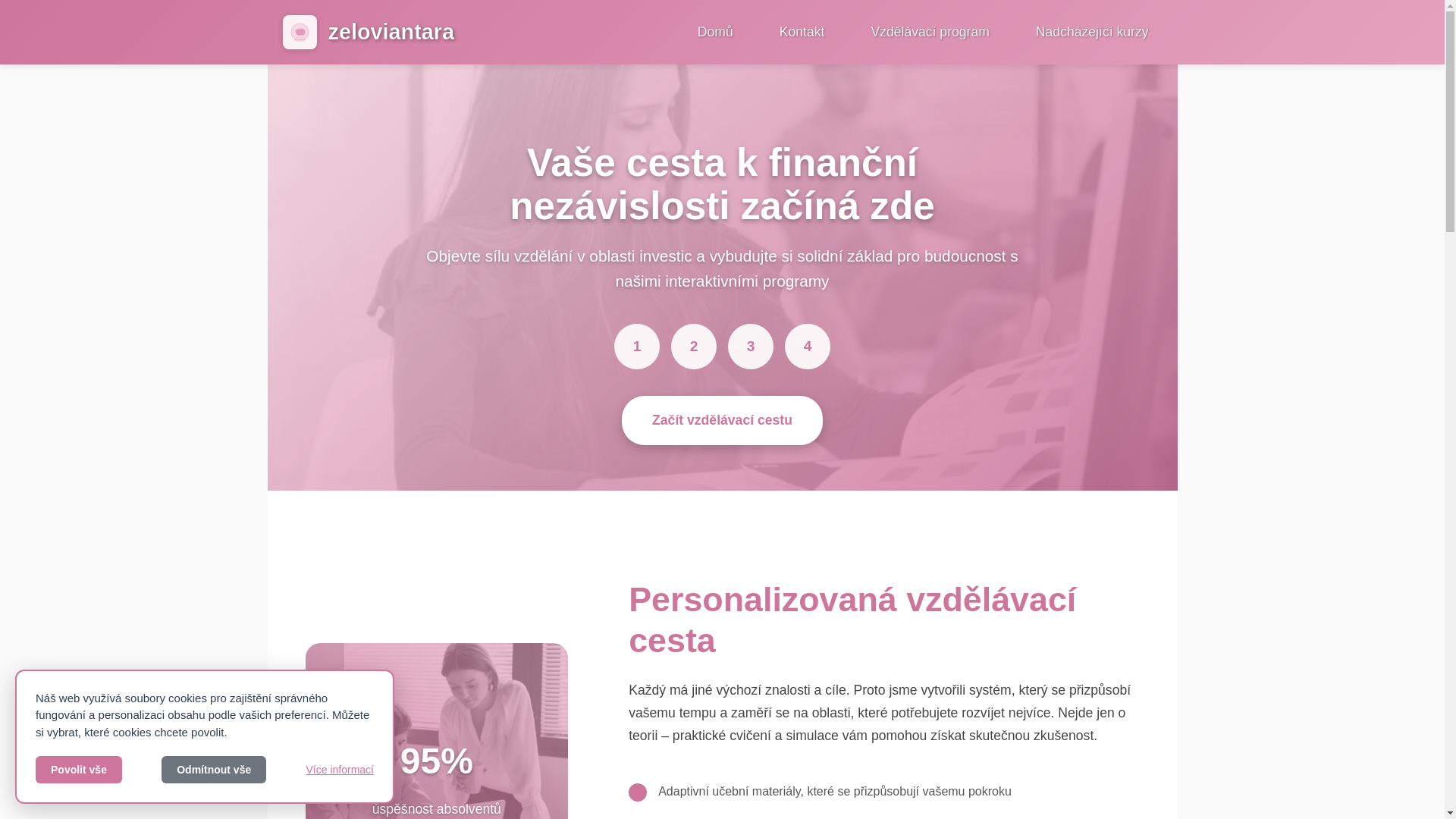website screenshot of https://zeloviantara.com/