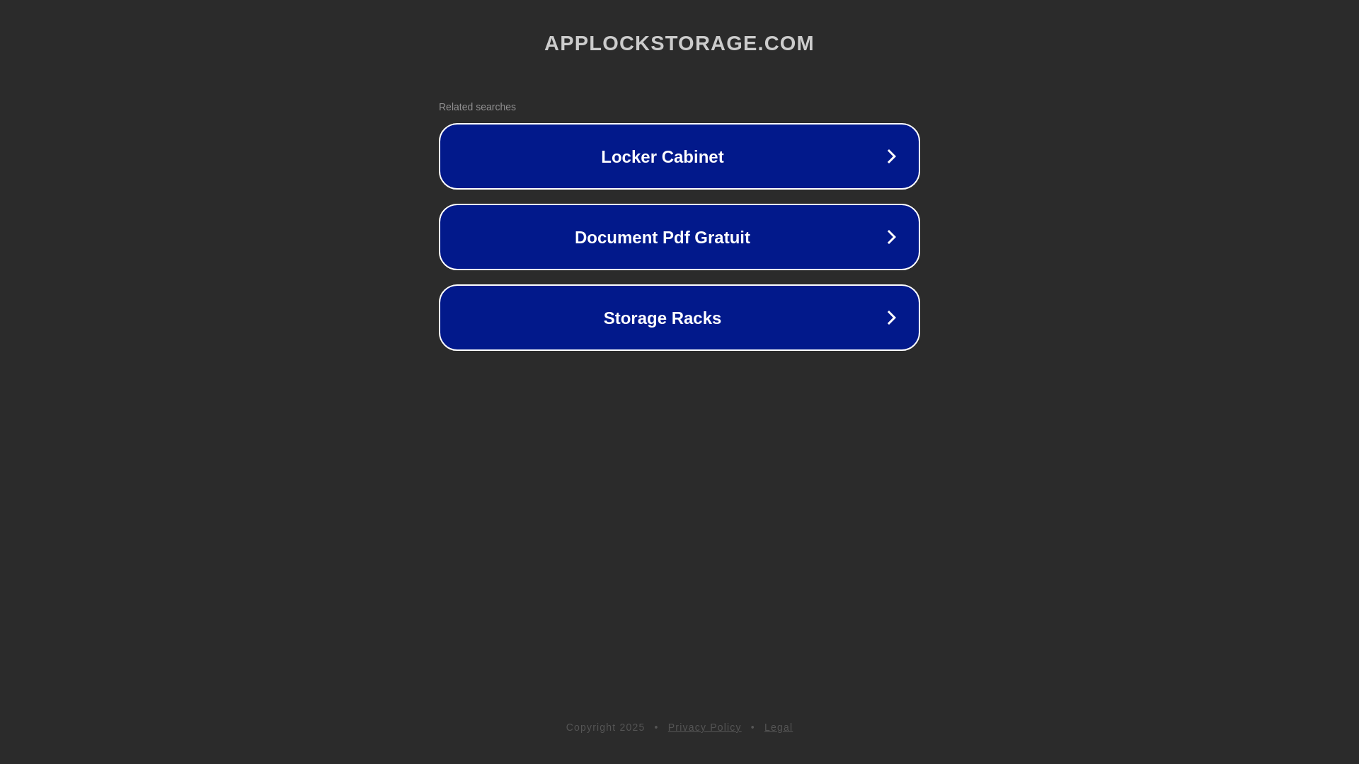 website screenshot of https://applockstorage.com/