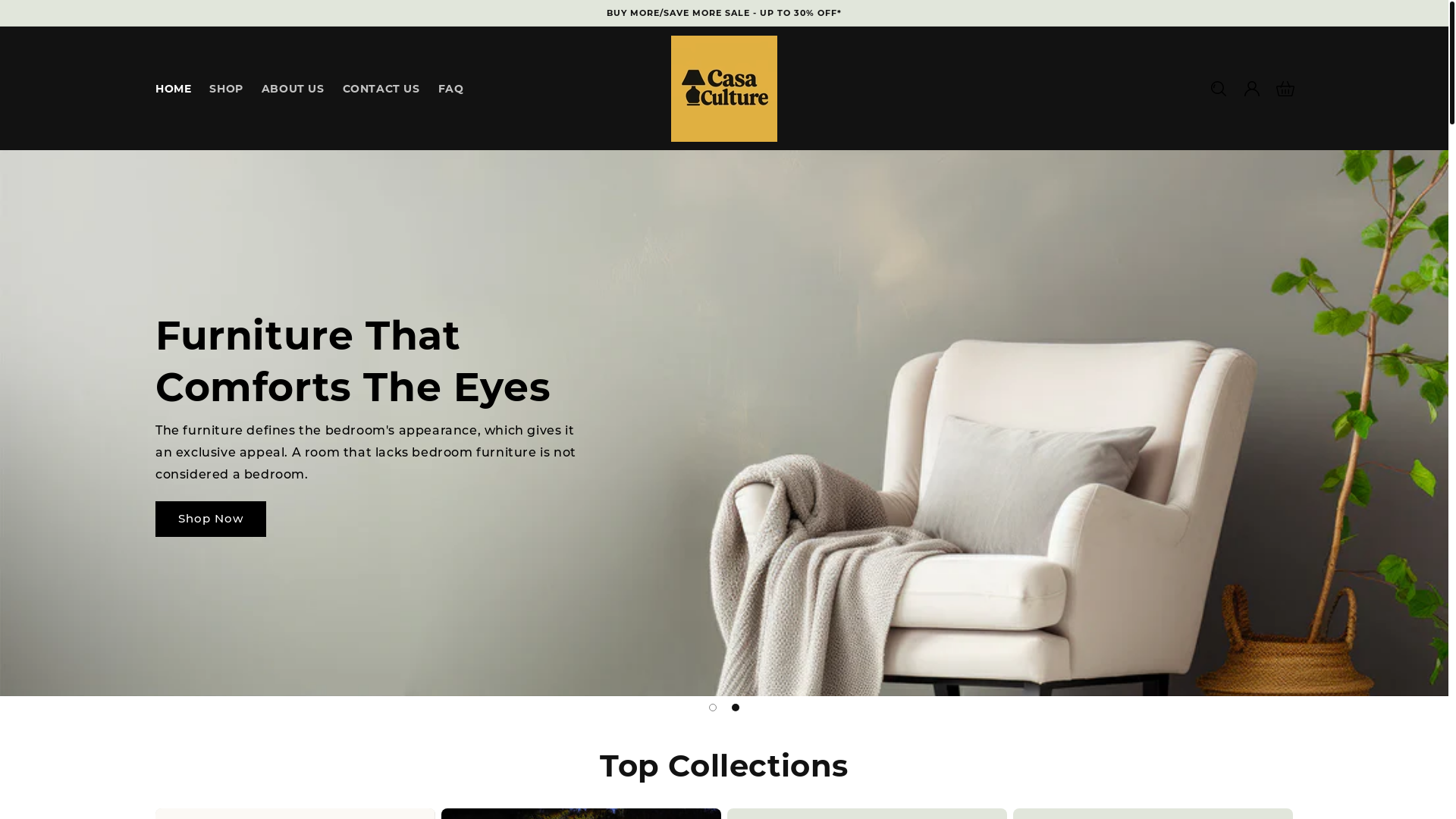 website screenshot of https://casacultureco.com/