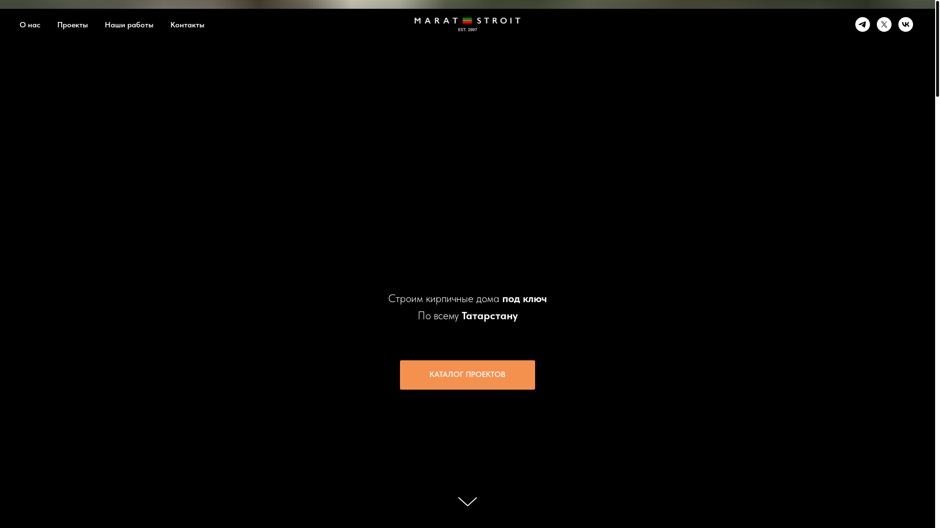 website screenshot of https://marat-stroit.ru/