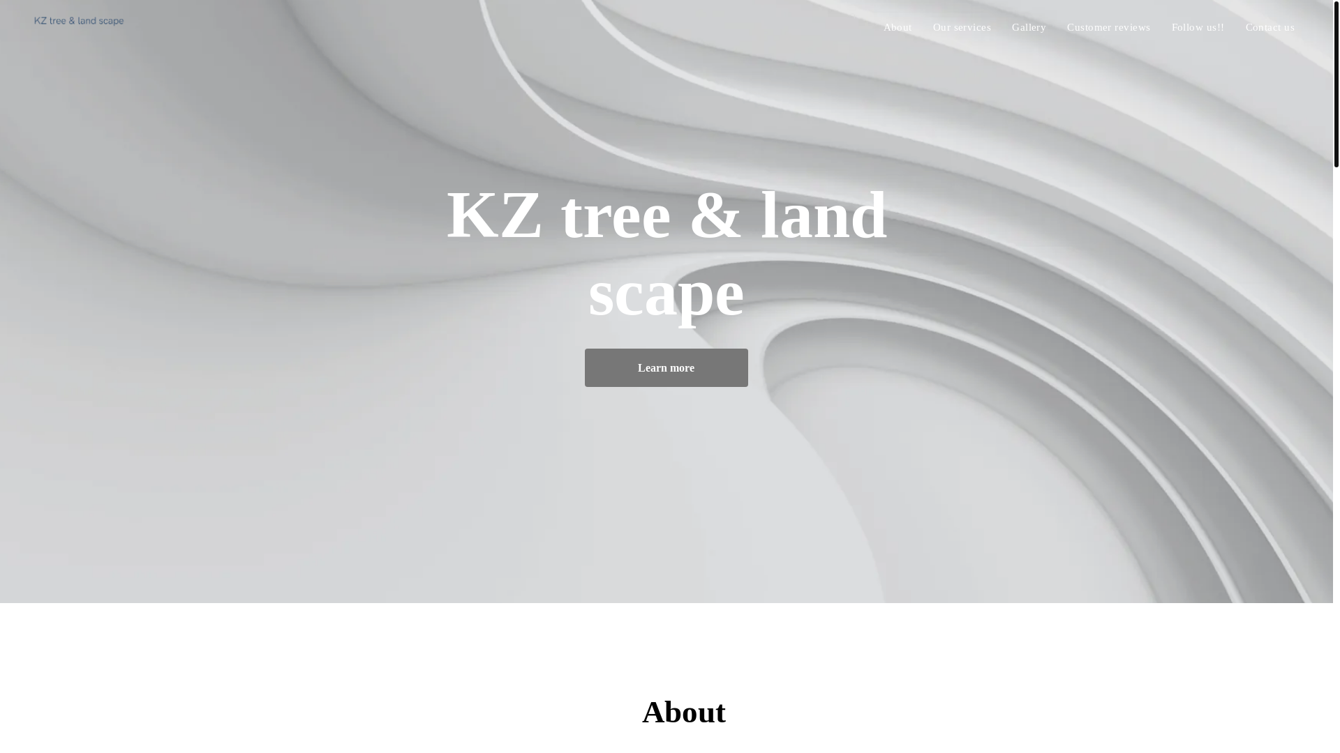 website screenshot of https://kztreelandscape.com/