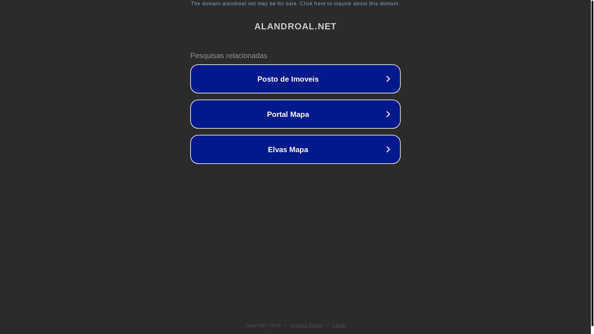 website screenshot of https://alandroal.net/