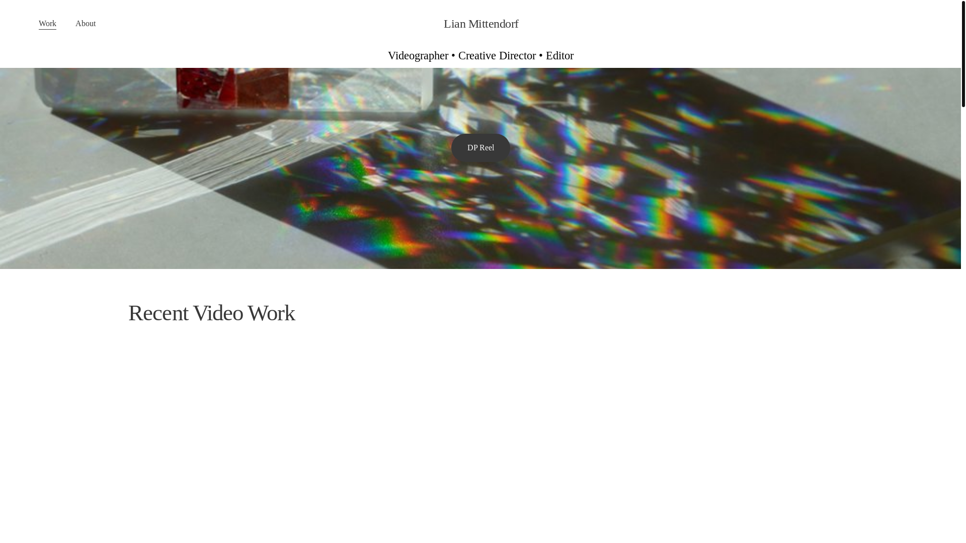 website screenshot of https://lianmittendorf.com/